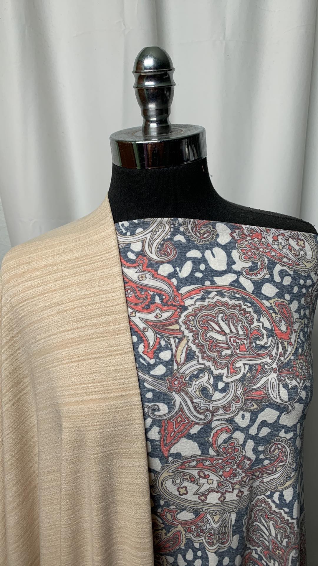 WHEAT STRIPES/PAISLEY BUNDLE : 2YD Paisley Triblend Jersey & 2YD Wheat Stripes PRS Jersey : A1764