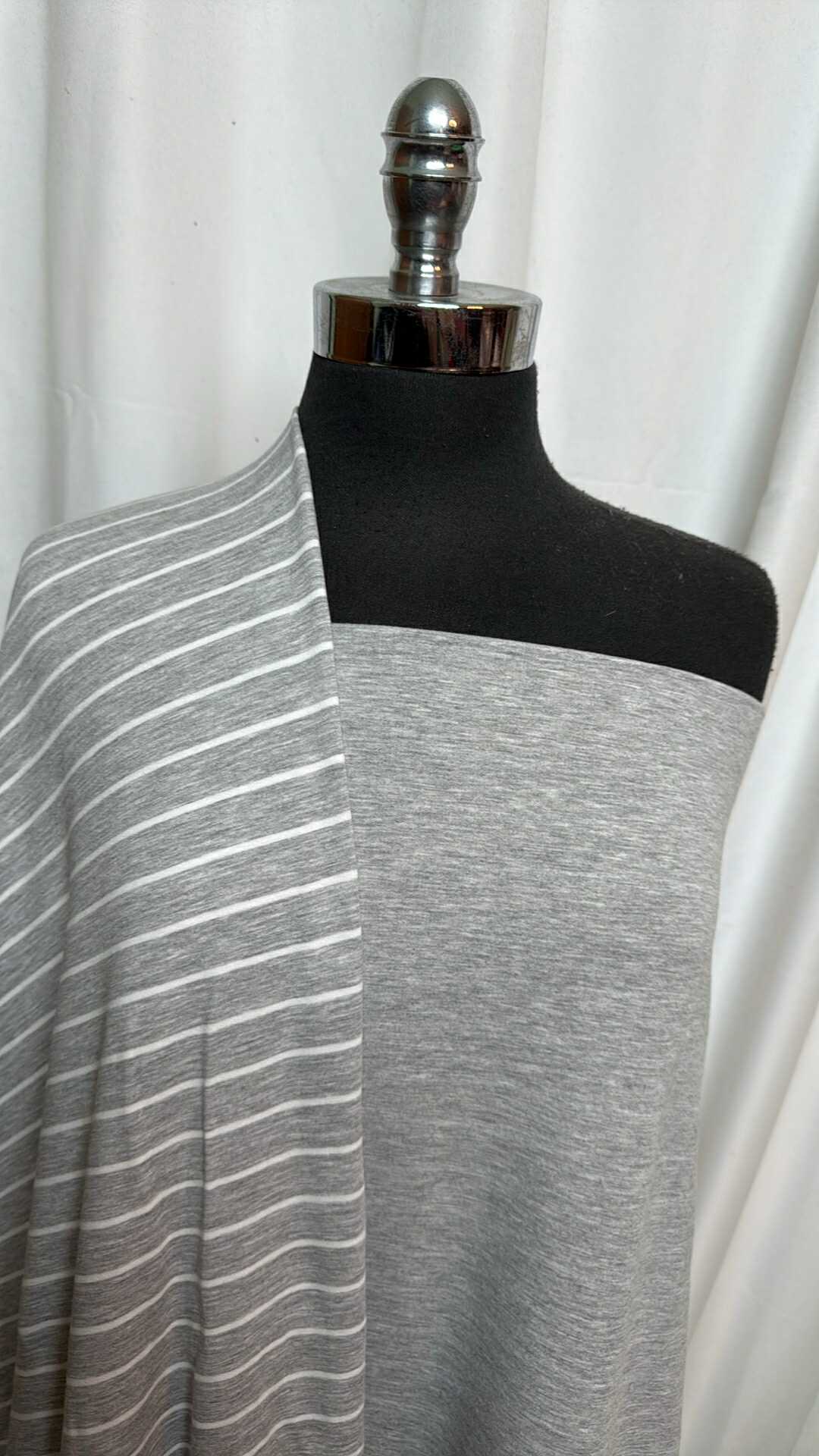 GREY STRIPE BUNDLE : 2YD Grey Brushed C/S FT & 2YD Grey Stripe C/S FT : A28318