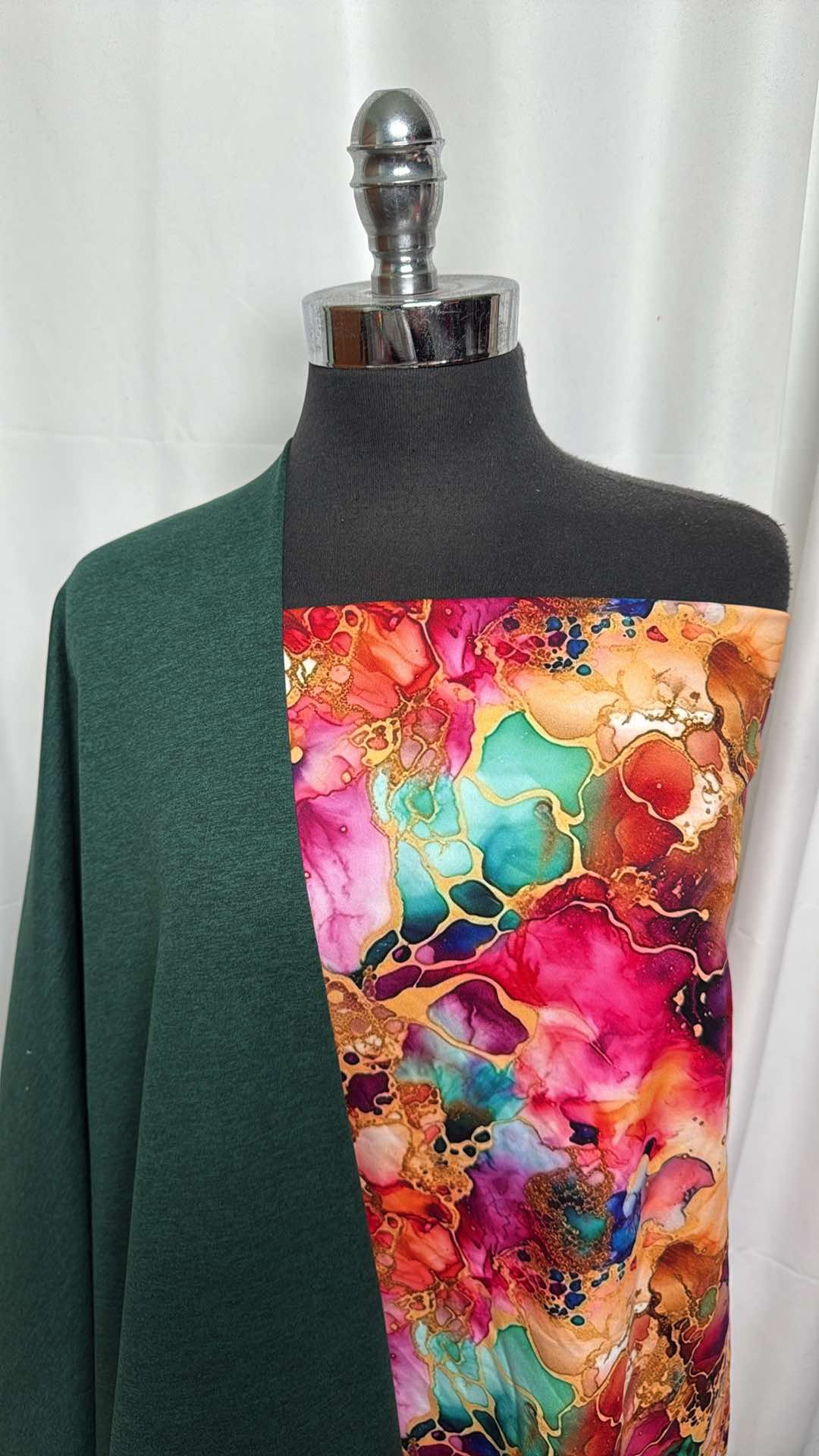 BRIGHT ACID INK BUNDLE : 1+YD Bright Acid Ink Peached PF & 2YD Heathered Peached PF : A27359
