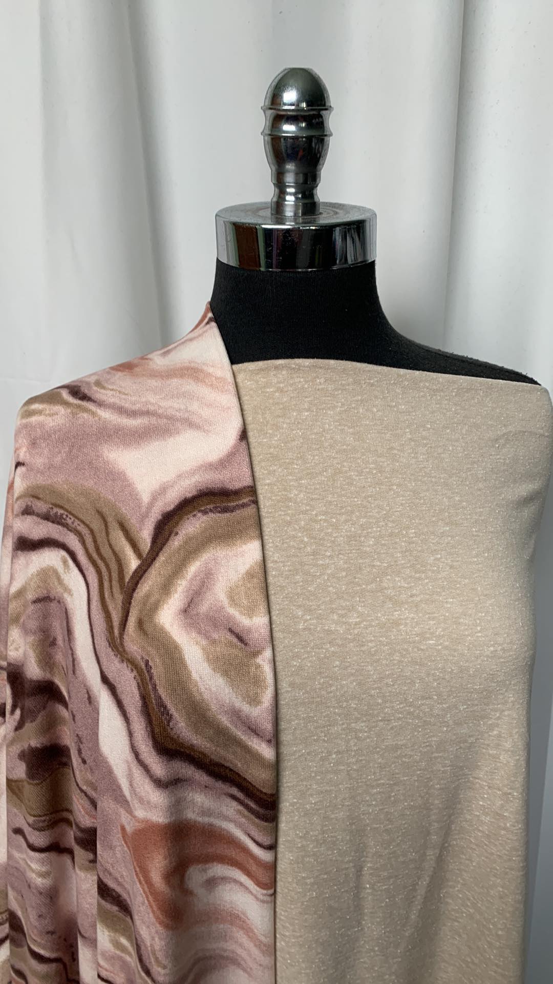 TAUPE/MARBLE BUNDLE : 2YD Taupe Triblend FT & 2YD Marble Swirl Oakley SK : A1777