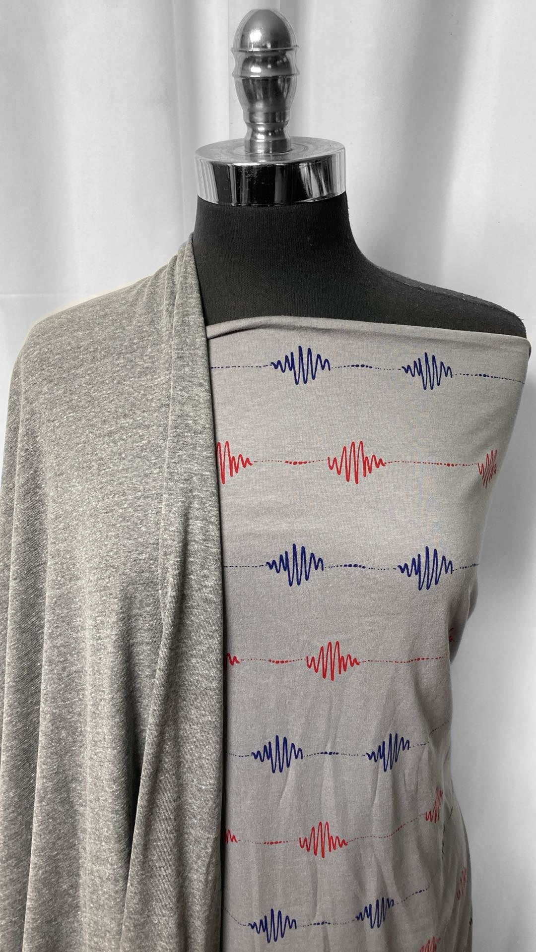 GREY/HEARTBEAT BUNDLE : 2YD Heartbeat C/S & 2YD Grey Triblend Rib : A25121