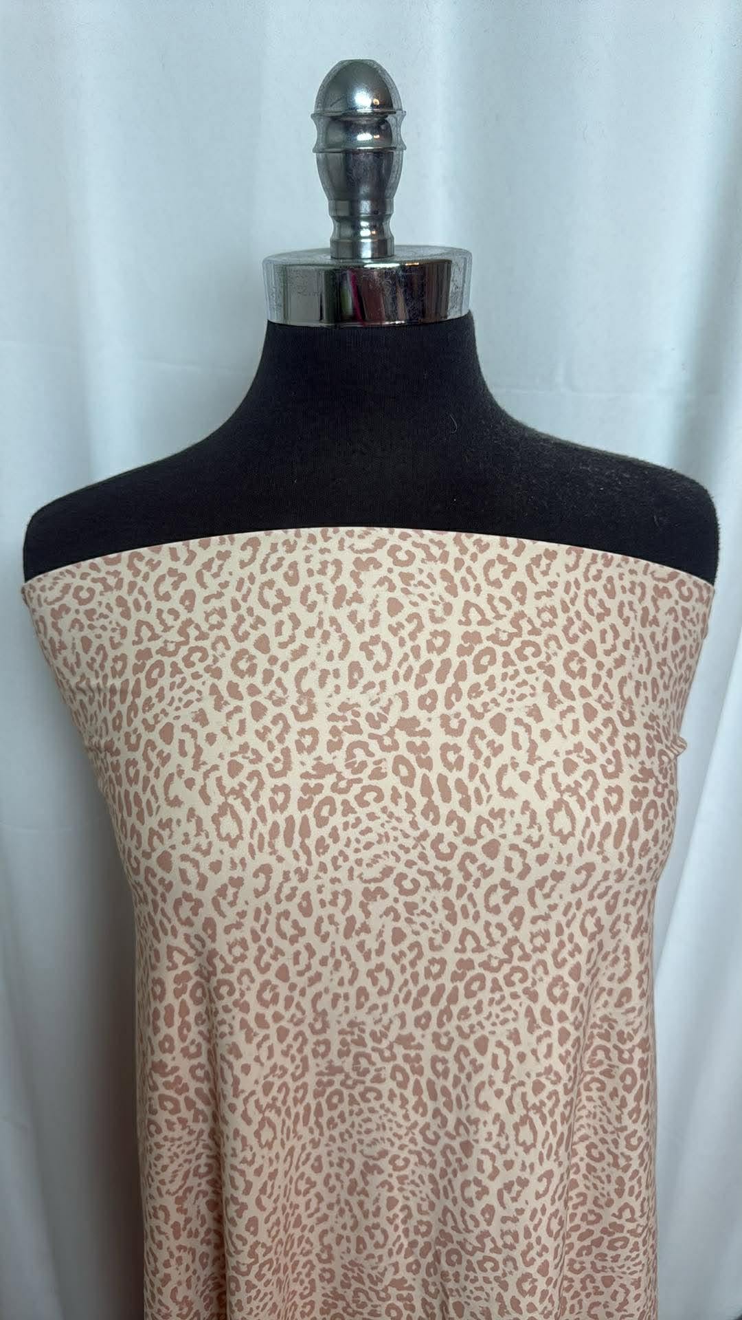 Light Leopard - Designer Nylon/Spandex Swim - 2 Yard Cut