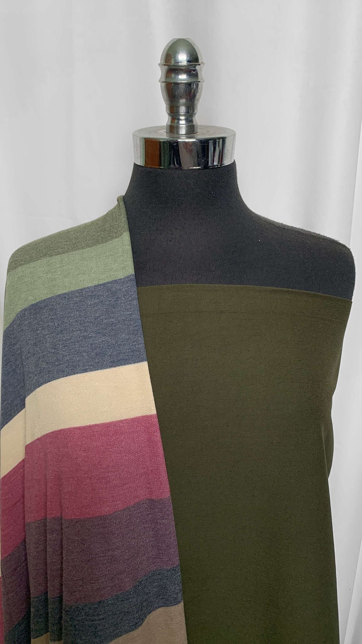 STRIPE/DARK OLIVE BUNDLE : 2YD Dark Olive Millennium & 2YD Stripe PRS FT : A25751