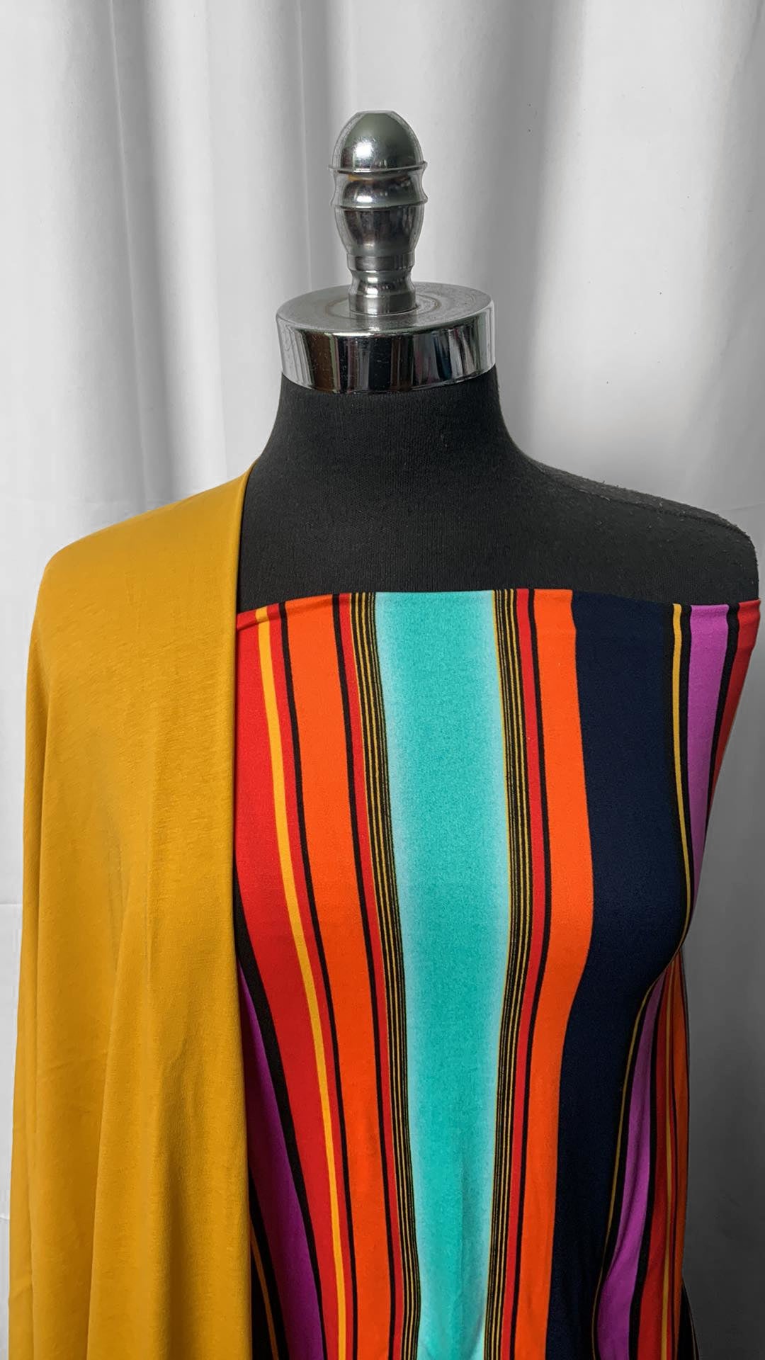 MUSTARD/VERTICAL STRIPE BUNDLE : 2YD Stripe Vertical DBP & 2YD Mustard MVC : A25080