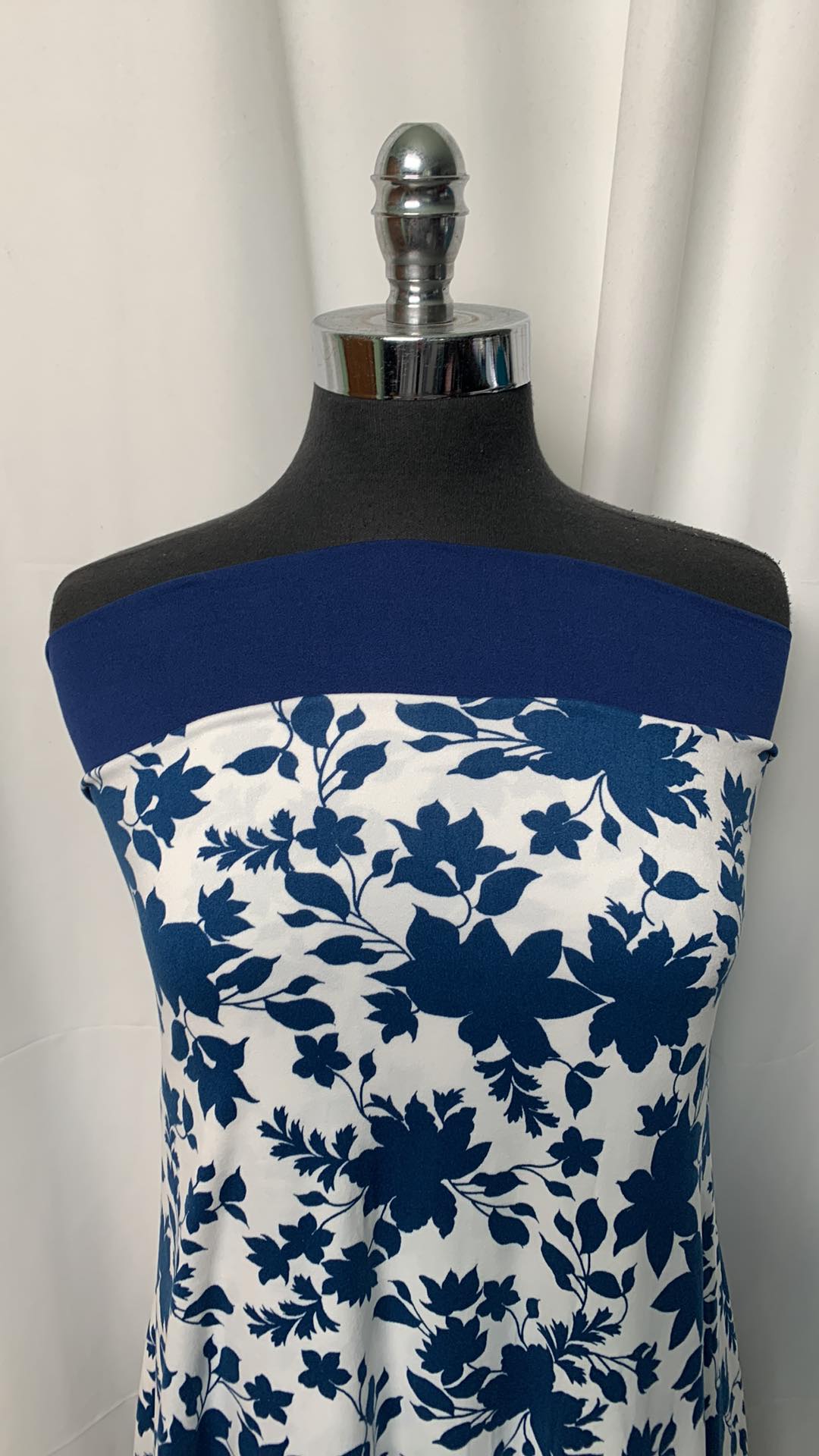 NAVY/FLORAL BUNDLE : 2YD Soft Navy DBP & 2YD White/Navy Floral DBP : A2248