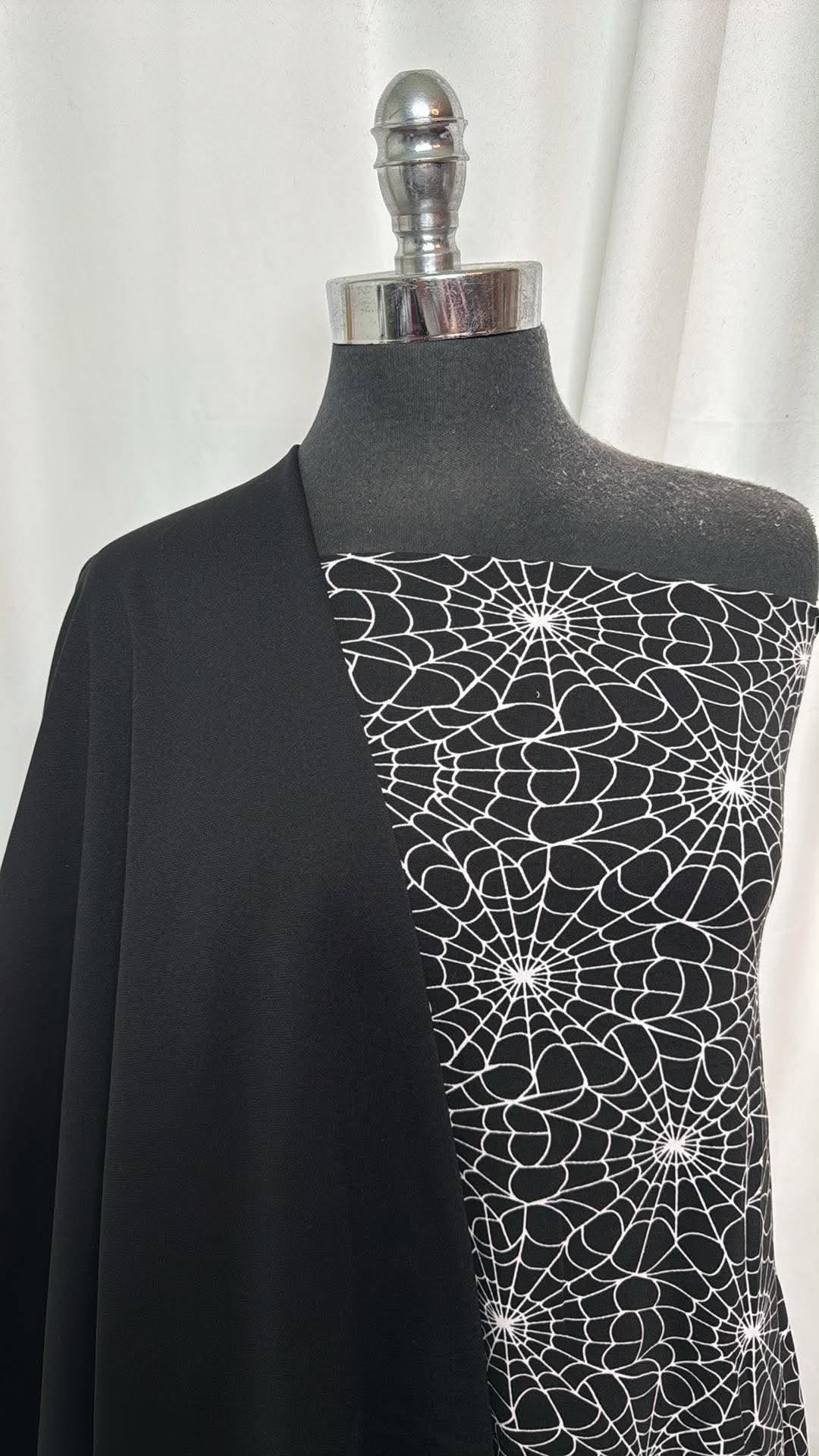 BLACK FLEECE/WEBS BUNDLE : 2YD Webs DBP & 2YD Black Jersey-Faced P/S Fleece : A30781