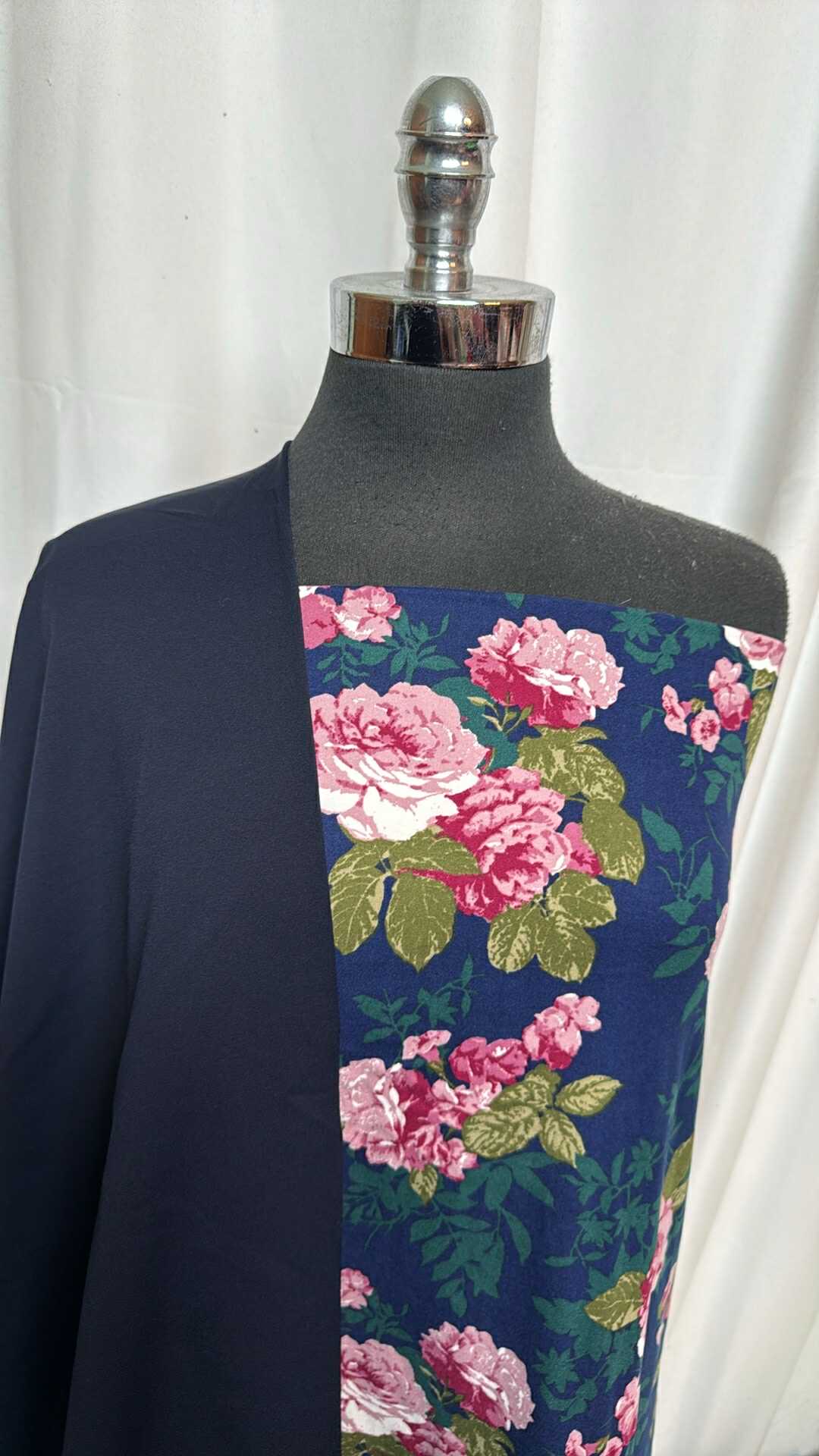 NAVY/FLORAL BUNDLE : 2YD Navy Floral DBP & 2YD Navy P/S DK : A28319