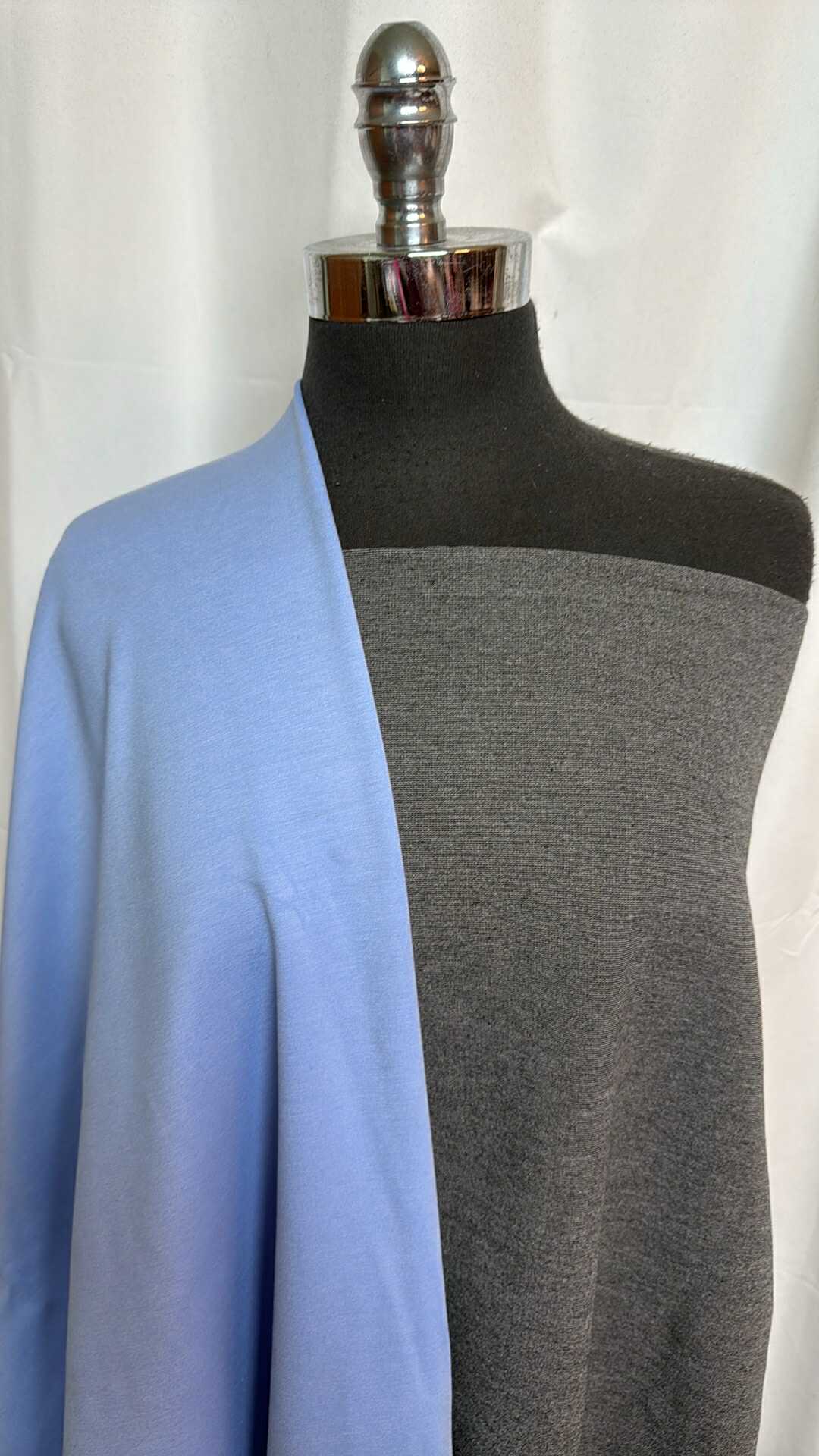 CITY BLUE/GREY BUNDLE : 2YD City Blue Nylon Ponte & 2YD Grey Nylon Ponte : A28676