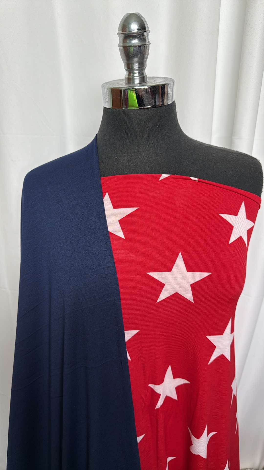 NAVY/RED STAR BUNDLE : 2YD Navy PRS Jersey & 2YD Red Star Bulgari : A27129