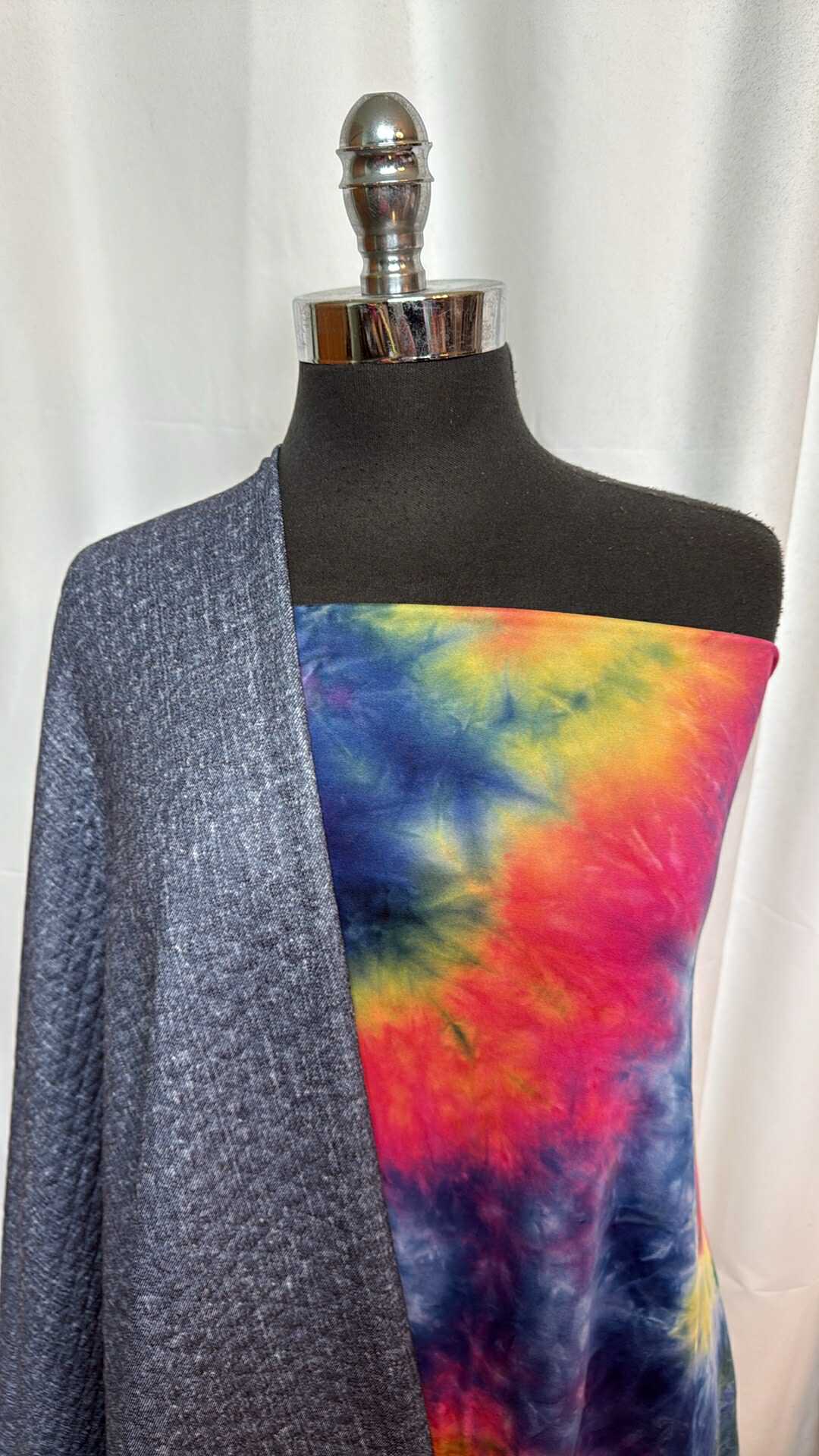 TIE DYE/QUILTED BUNDLE : 2YD Tie Dye DBP & 2YD "Denim" Quilted : A28766