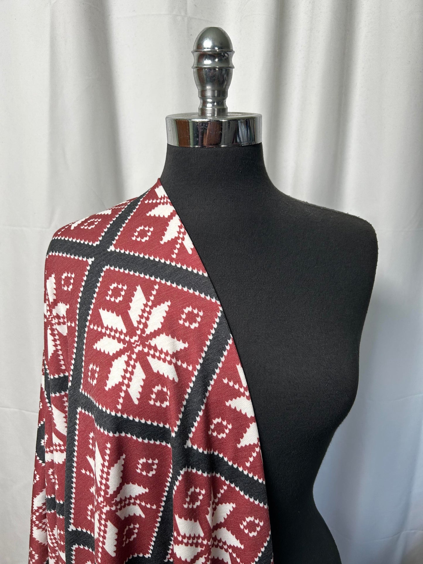 Snowflake Squares - PRS French Terry - 2 Yard Cut