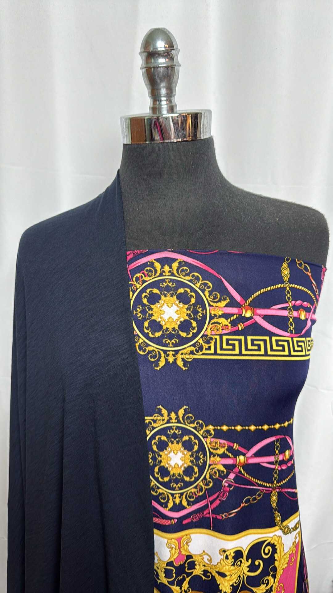 NAVY VENEZIA BUNDLE : 2YD Venezia & 2YD Navy Light-Weight C/S Slub : A29038