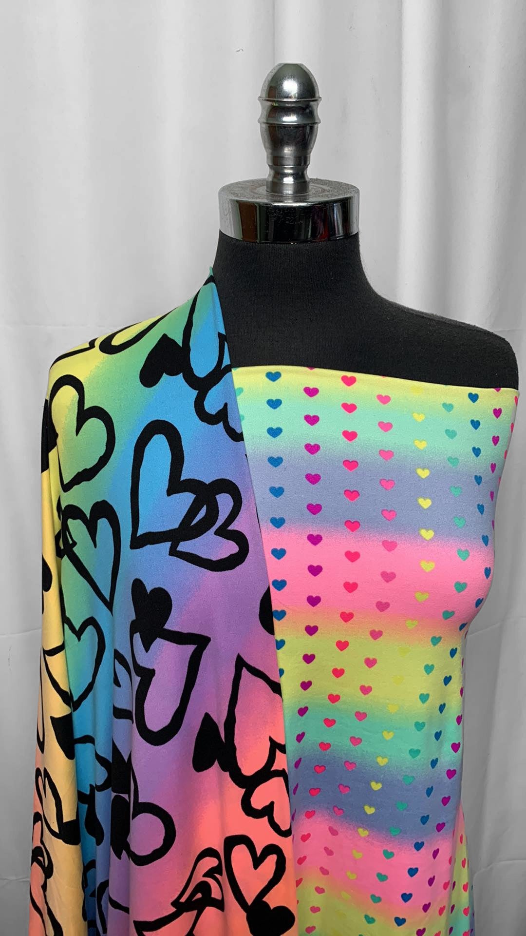 DOUBLE HEART BUNDLE : 2YD Rainbow Ombre Hearts DBP & 2YD Ombre Hearts DBP : A25429