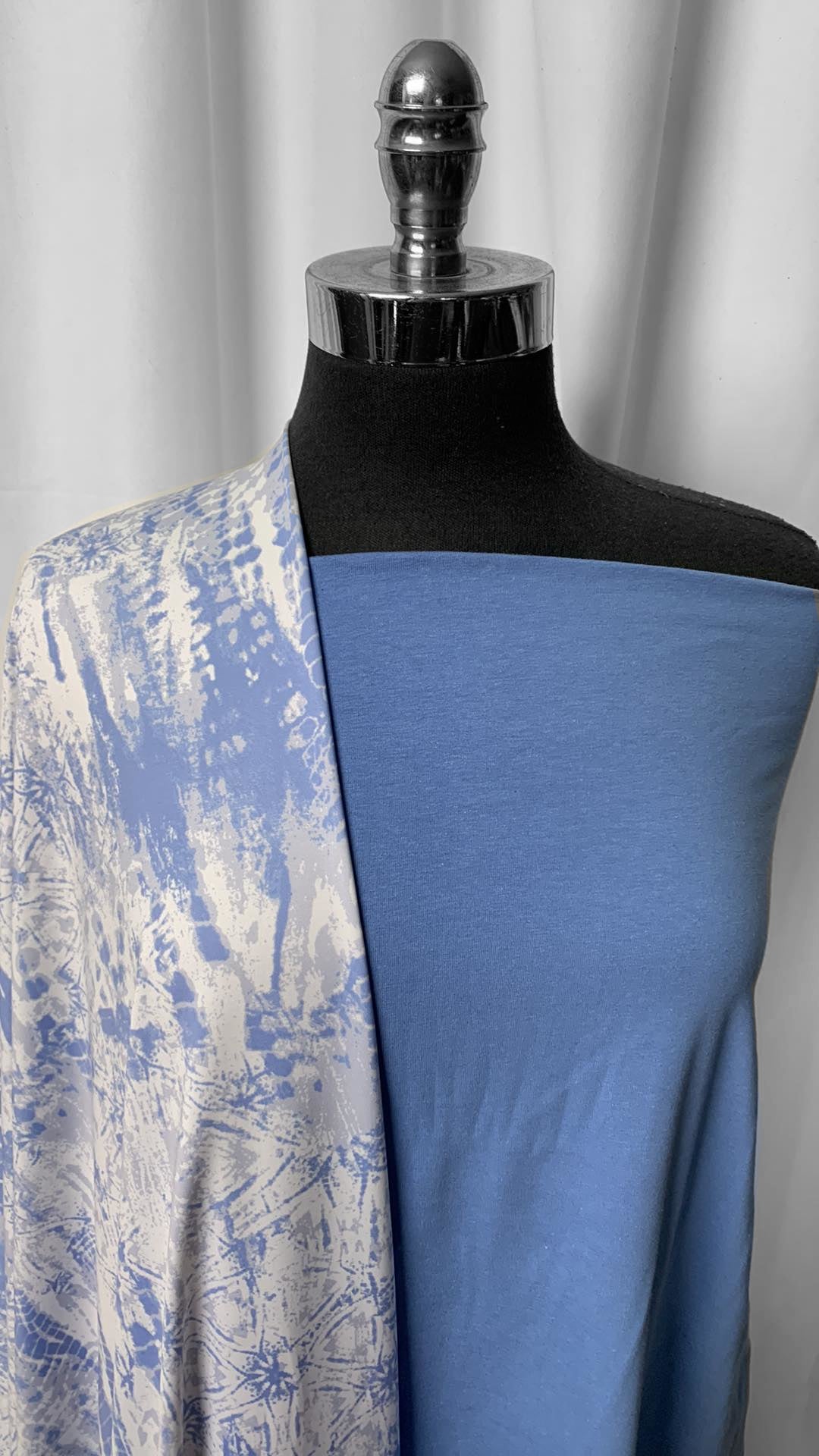 BLUE/TIE DYE BUNDLE : 2YD Tie Dye N/S & 2YD Light Blue C/S : A25004