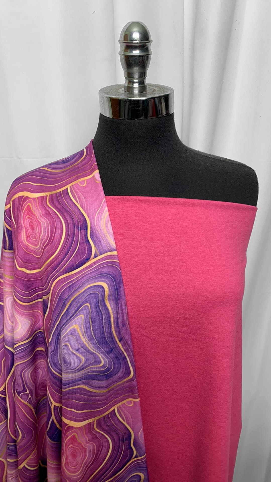 MAGENTA/AGATE BUNDLE : 1+YD Magenta Peached PF & 1+YD Purple Agate Sport Fleece : A25477