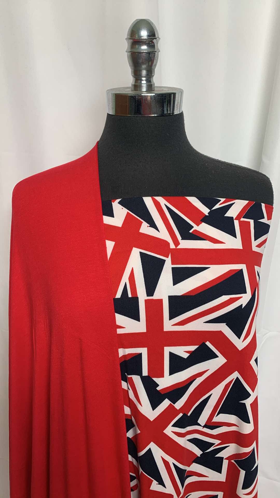 RED/FLAGS BUNDLE : 2YD Flags DBP & 2YD Red Modal : A25876