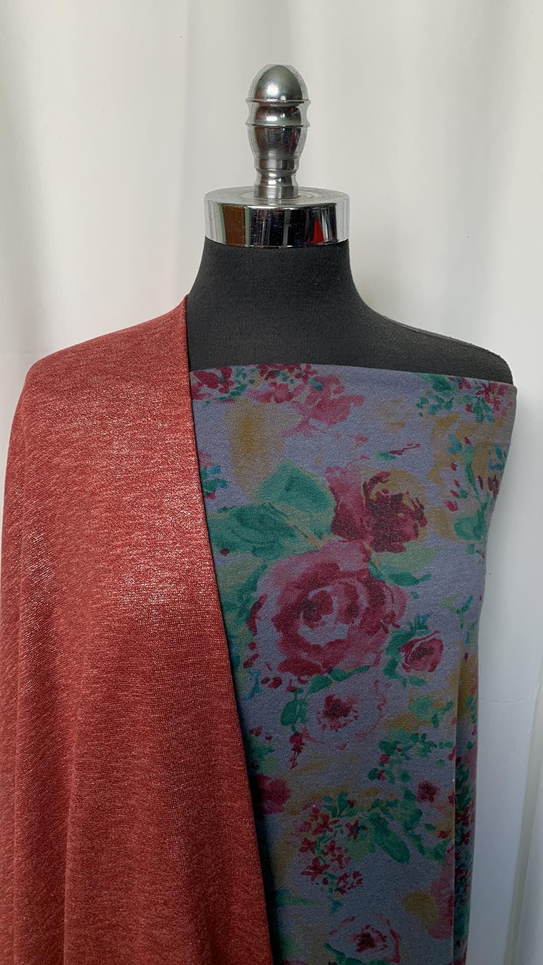 FOIL/FLORAL BUNDLE : 2YD Floral Cotton FT & 2YD Foil Hacci SK : A1978