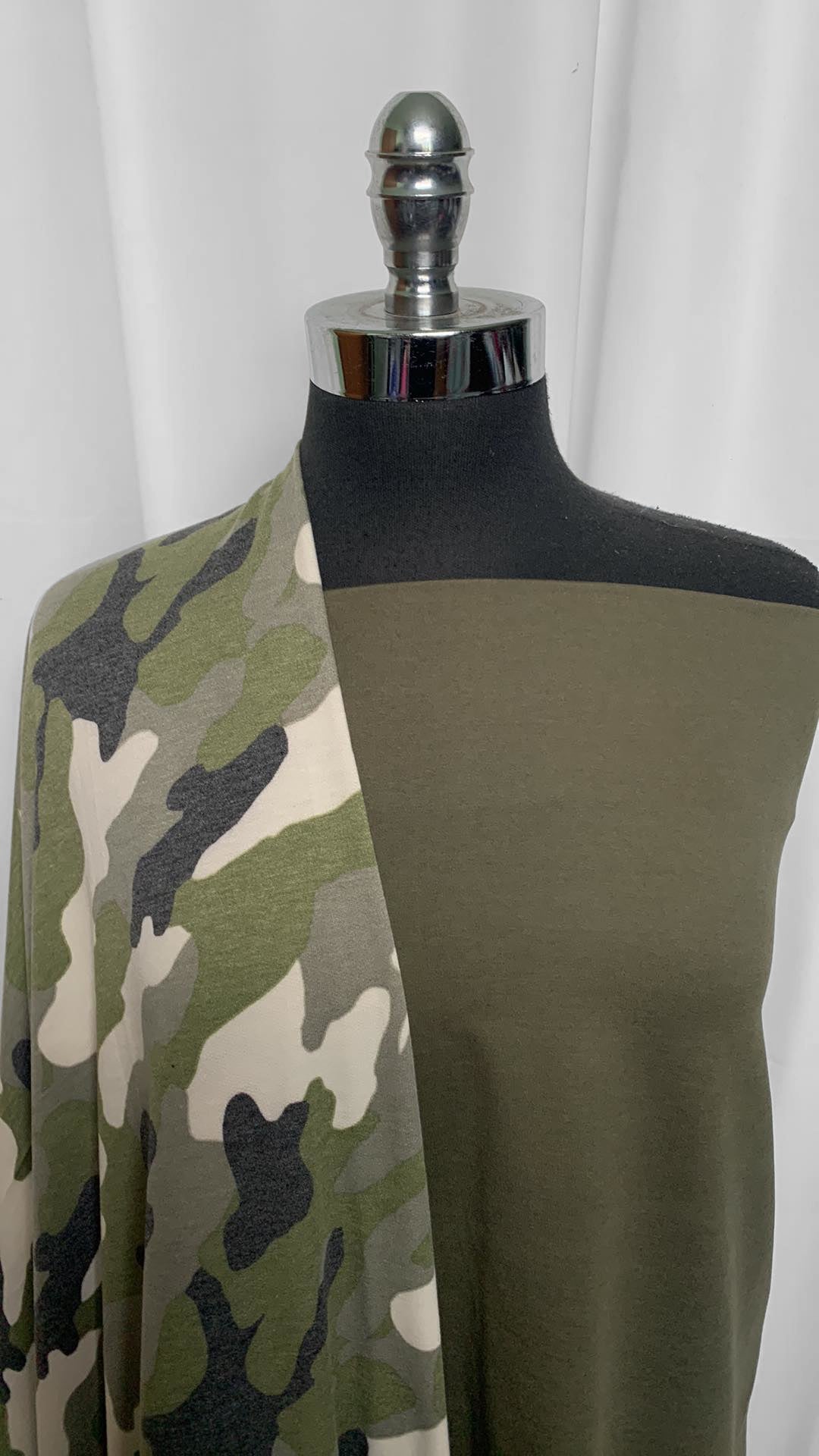 OLIVE/CAMO BUNDLE : 1YD Olive Peached PF & 2YD Camo PRS FT : A25504