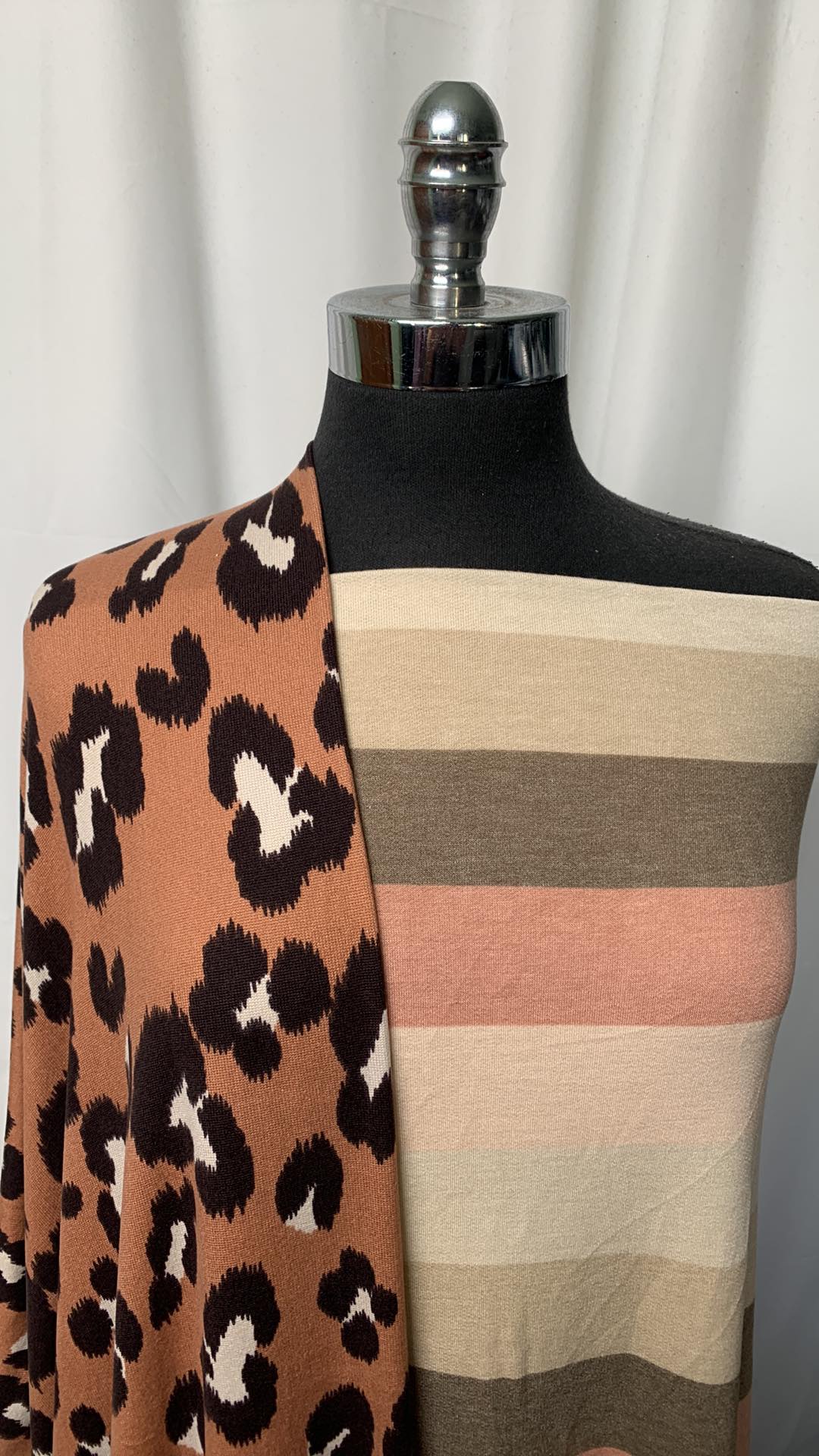 NEAPOLITAN/LEOPARD BUNDLE : 2YD Neapolitan Stripe PRS FT & 2YD Leopard Oakley SK : A1866