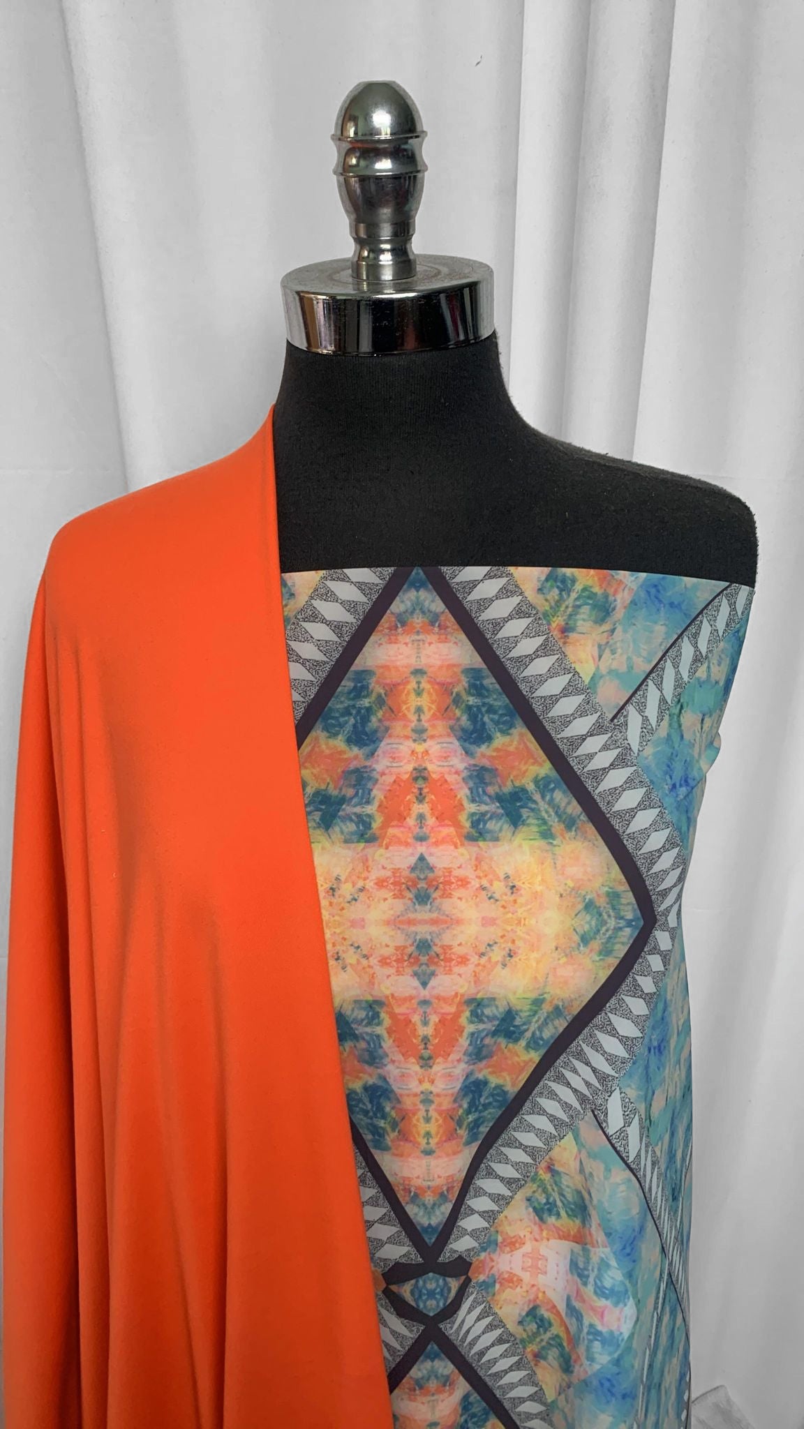 ORANGE/GEO BUNDLE : 2YD Geo N/S & 2YD Orange N/S Interlock : A25572