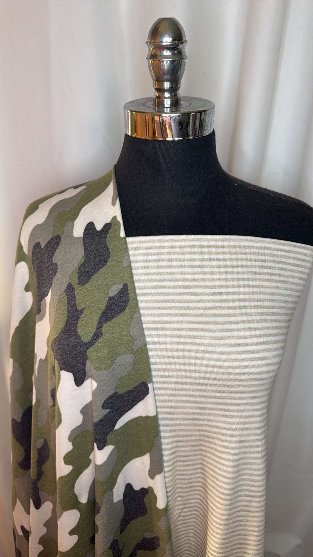 OLIVE CAMO/STRIPE BUNDLE : 2YD Olive Camo PRS FT & 2YD Stripe Baby FT : A26743