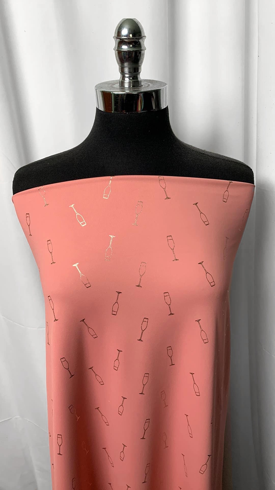 Blush Champagne - Foil Performance - 1 Yard Cut