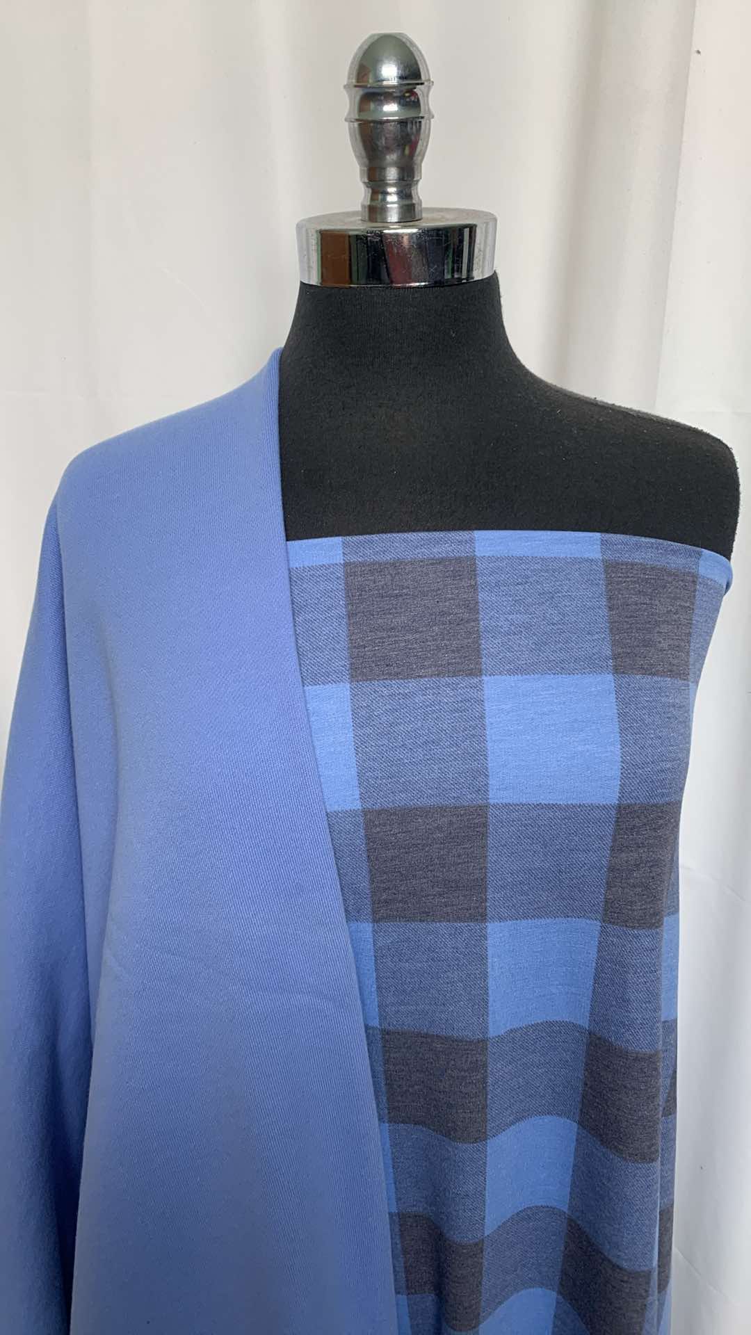 BLUE/PLAID BUNDLE : 2YD Blue Plaid PRS FT & 2YD Blue C/P FT : A25879