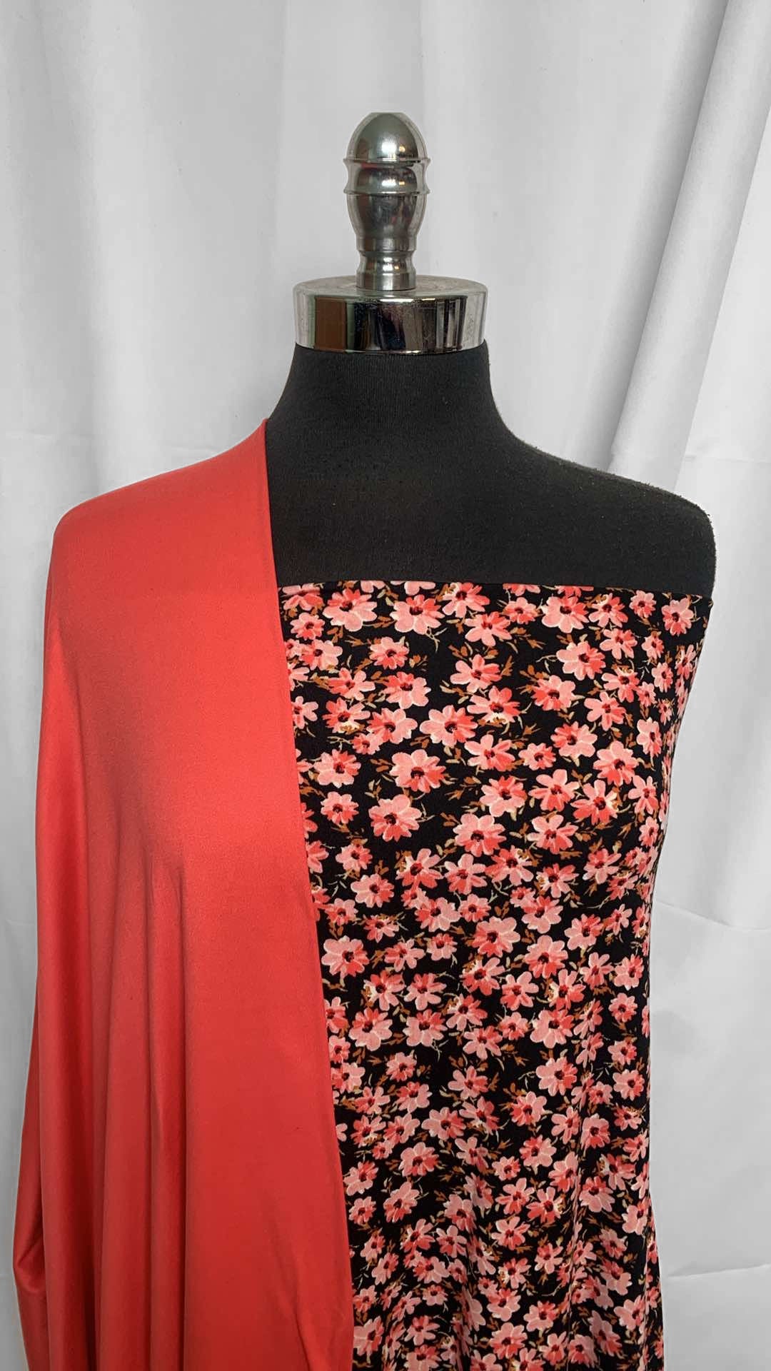 CORAL/DITSY FLORAL BUNDLE : 2YD Ditsy Floral DBP & 2YD Coral DBP : A25970