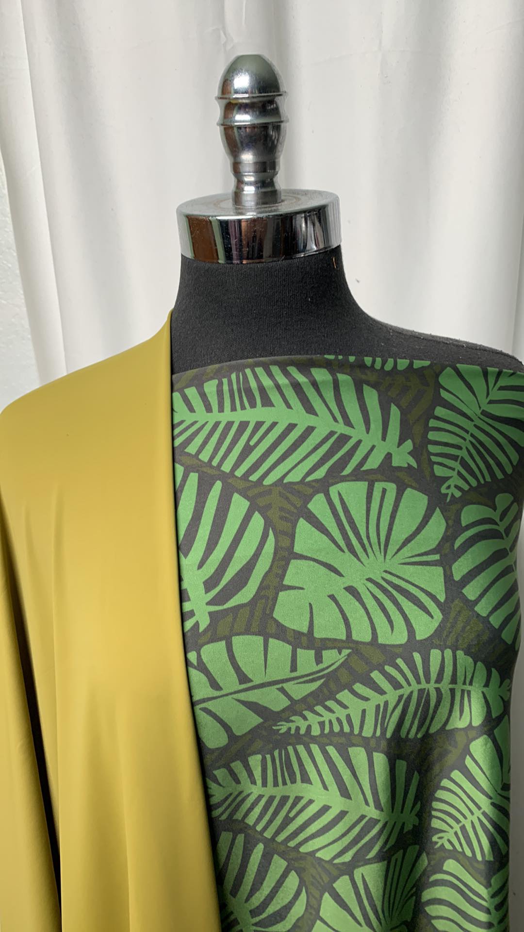 OLIVE/LEAVES BUNDLE : 2YD Olive N/S & 1+YD Leaves N/S : A1755