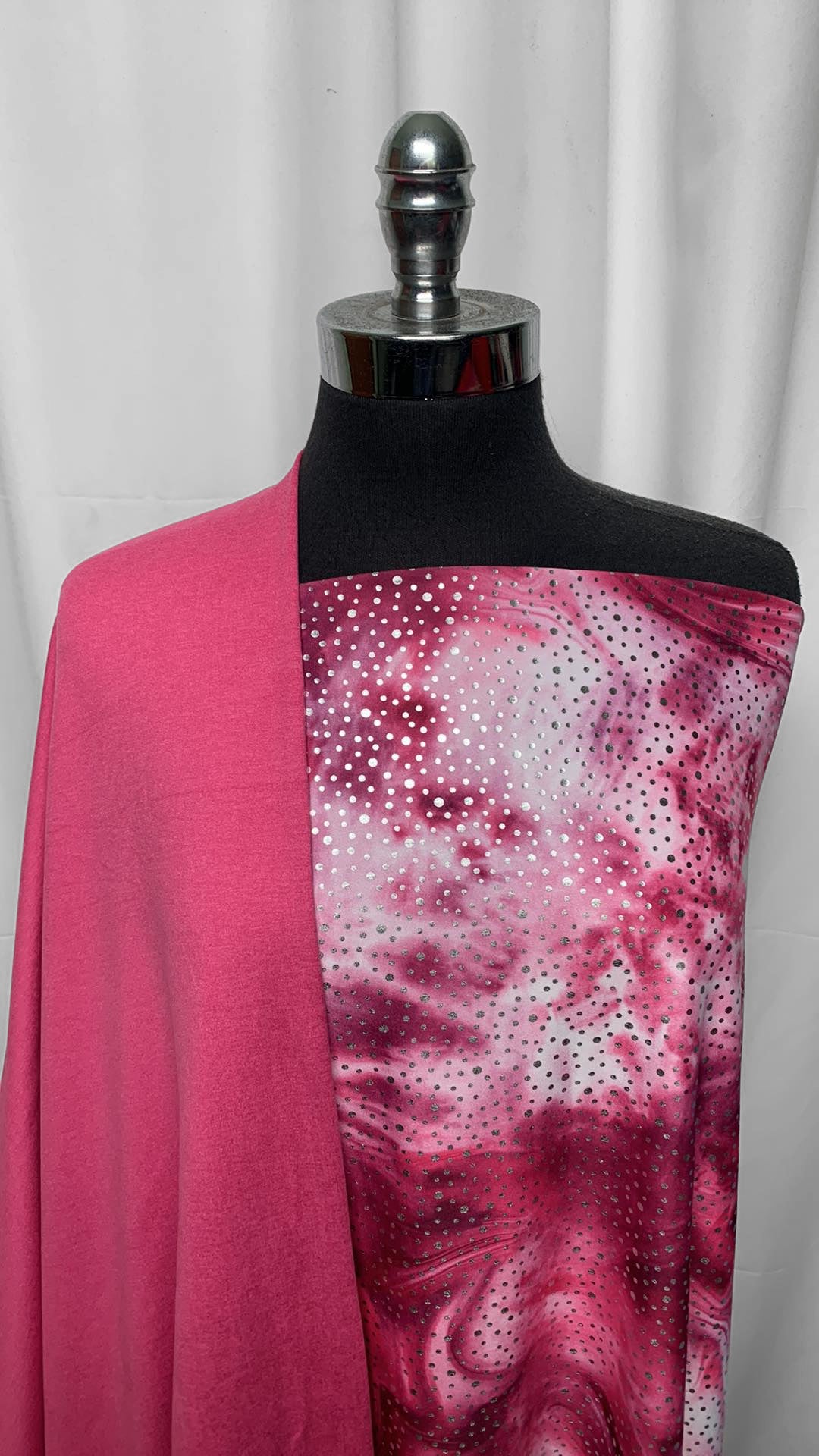 PINK/FOIL SWIRL BUNDLE : 2YD Pink Peached PF & 2YD Foil Swirl Yoga PF : A25409