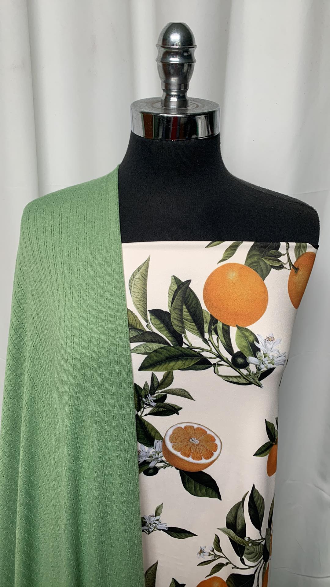 GREEN/CITRUS BUNDLE : 2YD Citrus DBP & 2YD Green Pointelle SK : A25340