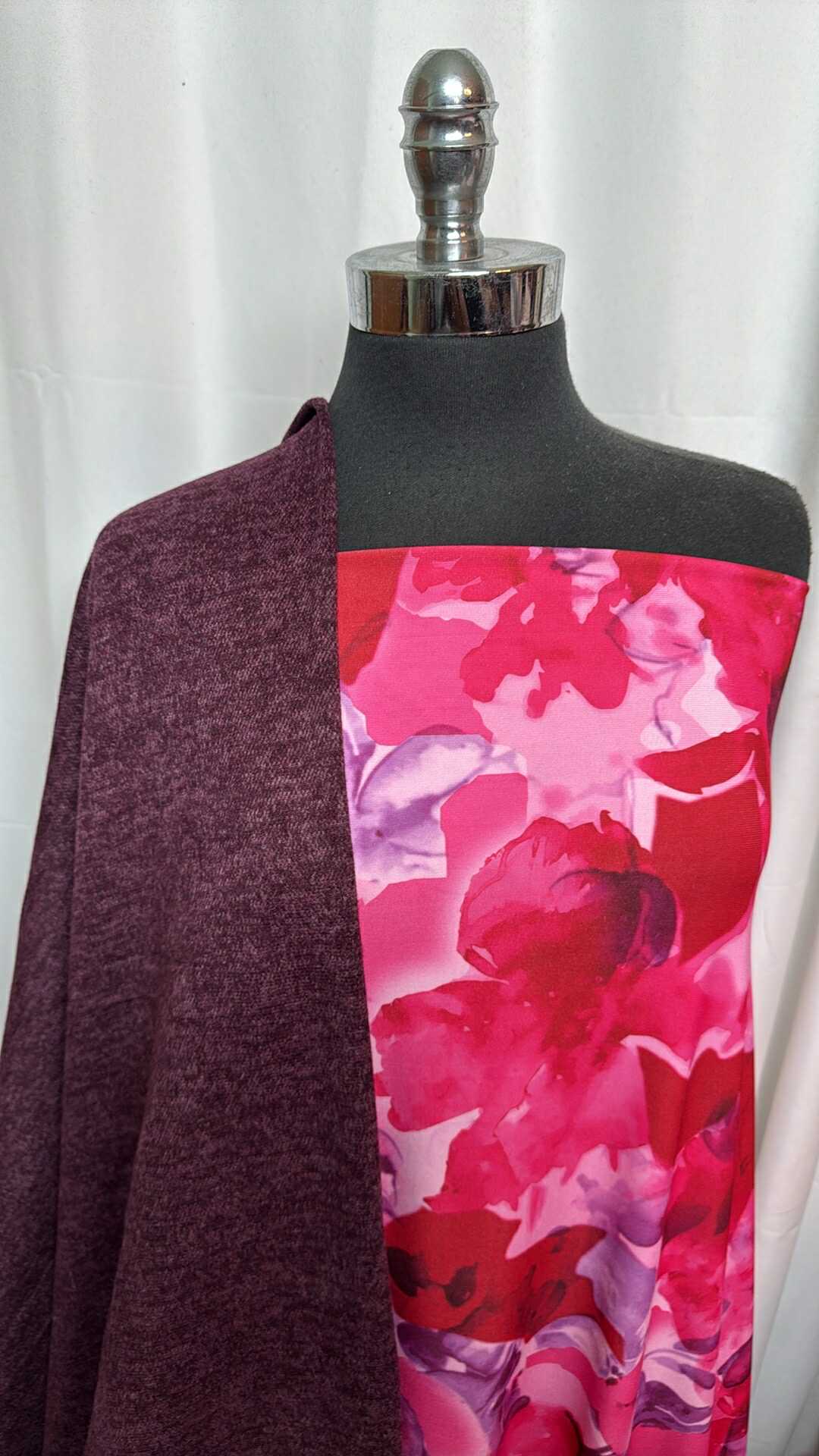 FLORAL/HACCI BUNDLE : 2.5YD Floral ITY & 2YD Flatback Hacci SK : A28158