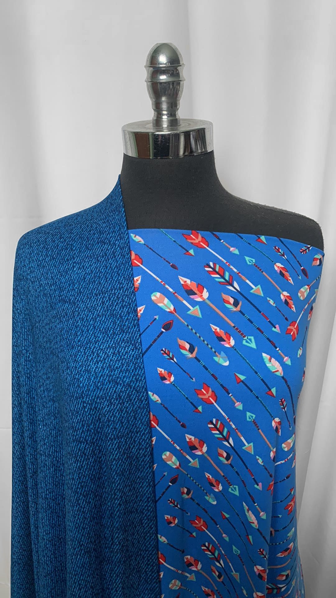 DENIM/ARROWS BUNDLE : 2YD "Denim" Print DBP & 2YD Arrows DBP : A2471