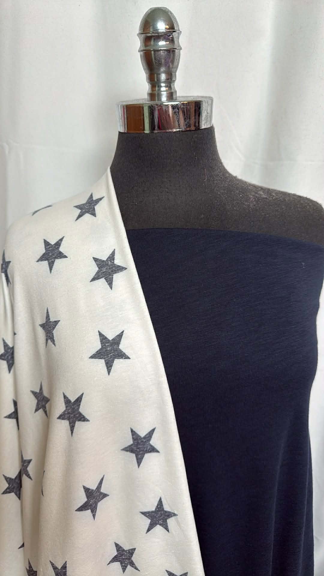 NAVY/STARS BUNDLE : 2YD Navy Slub R/S & 2YD Navy Star PRS FT : A29906
