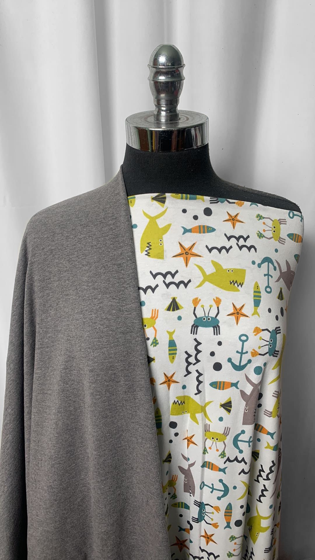 CHARCOAL/SEA CREATURES BUNDLE : 2YD Sea Creatures C/S & 2YD Charcoal C/P/S : A2343