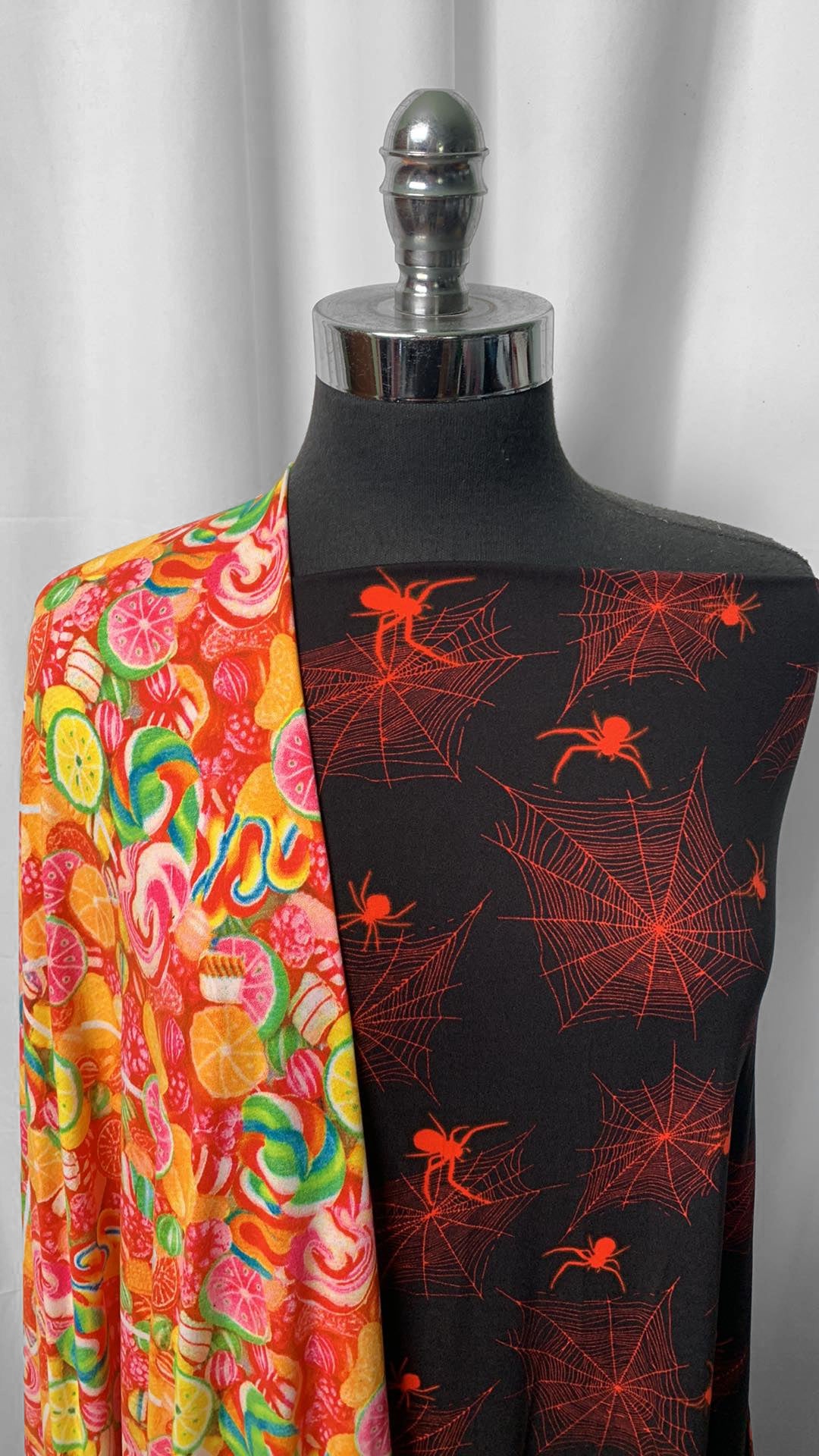 CANDY/WEB BUNDLE : 2YD Candy DBP & 2YD Black/Red Spider Web DBP : A25070