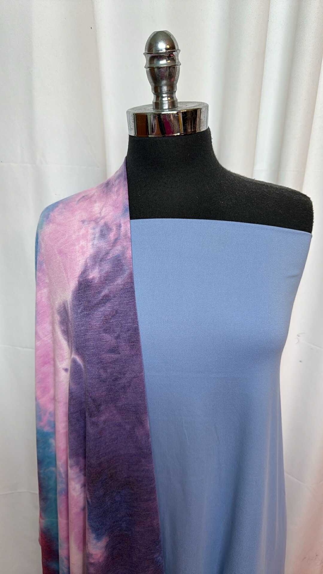 CITY BLUE/PURPLE-PINK TIE DYE BUNDLE : 2YD Purple/Pink/Blue Tie Dye PRS FT & 2YD City Blue DBP : A27502