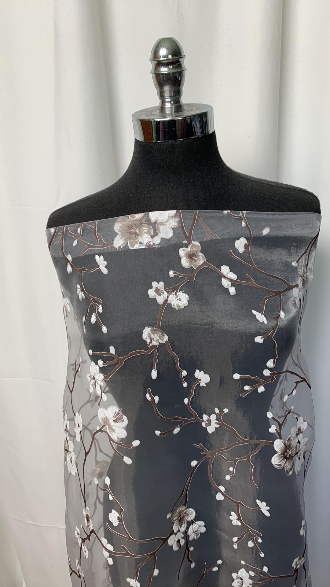 Blossoms - Printed Organza - 2 Yard Cut