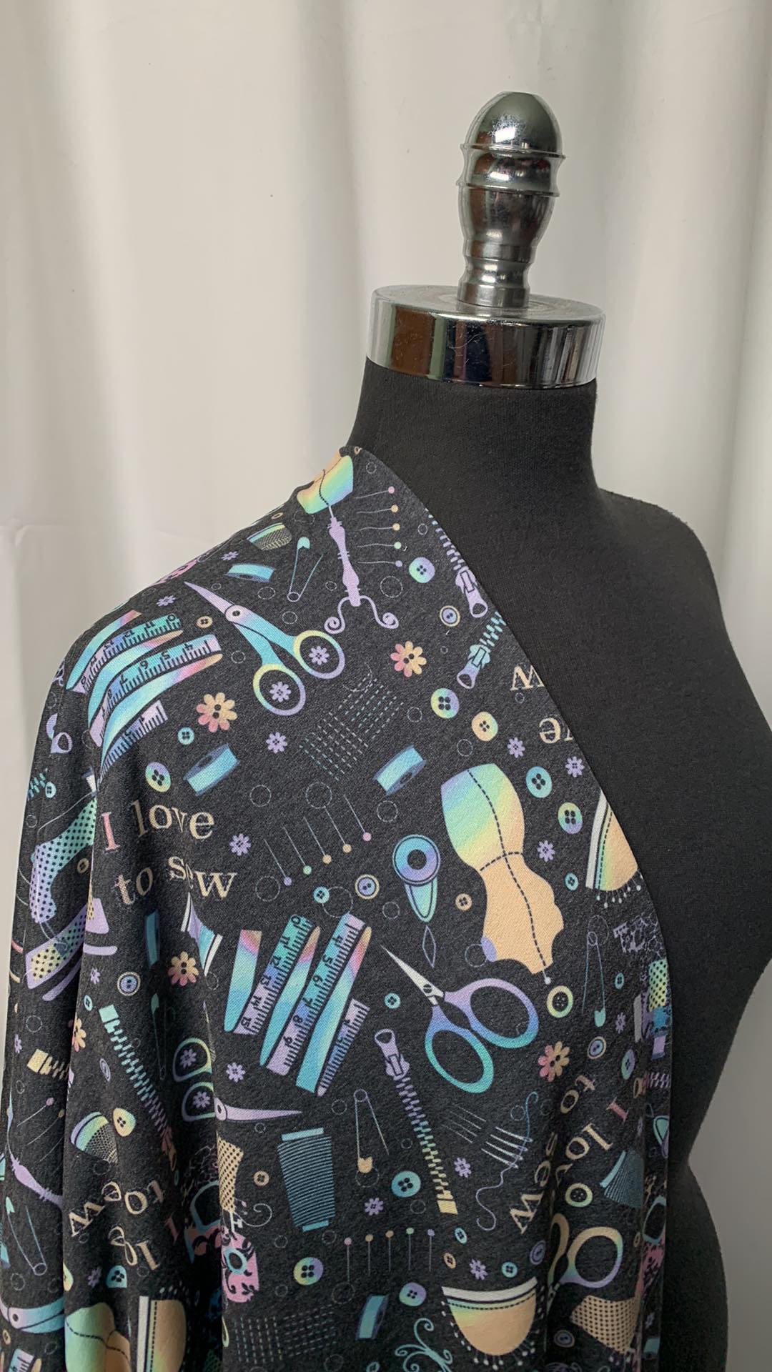 I Love to Sew - French Terry - 2 Yard Cut