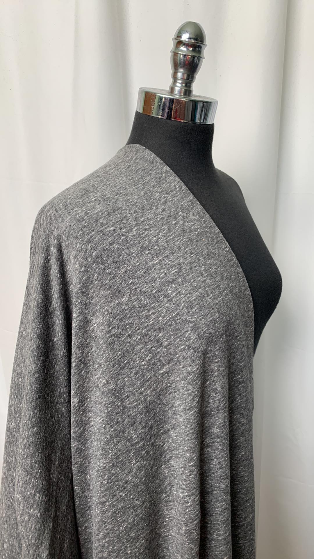 Charcoal Triblend - French Terry - By the Yard