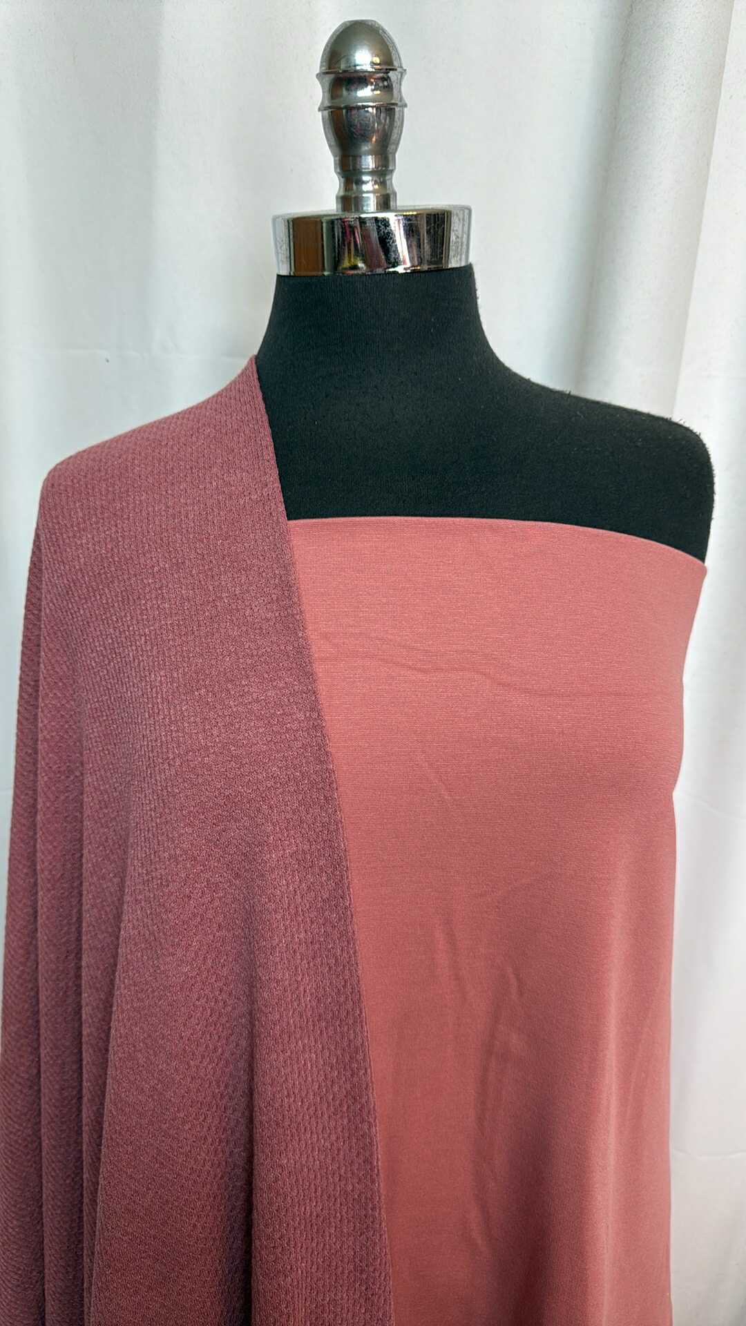 BLUSH BUNDLE : 2YD Blush Nylon Ponte & 2YD Blush Honeycomb Sweater : A28774