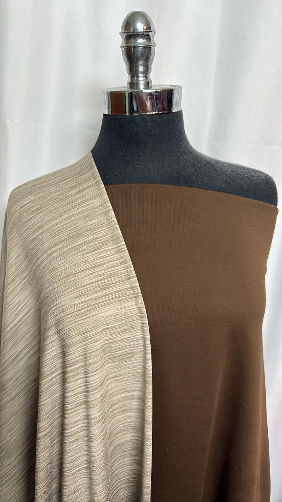 OLIVE/SPACE-DYE BUNDLE : 2YD Space-Dye Brushed-Back PF & 2YD Olive Mid-Weight Peached PF : A29686
