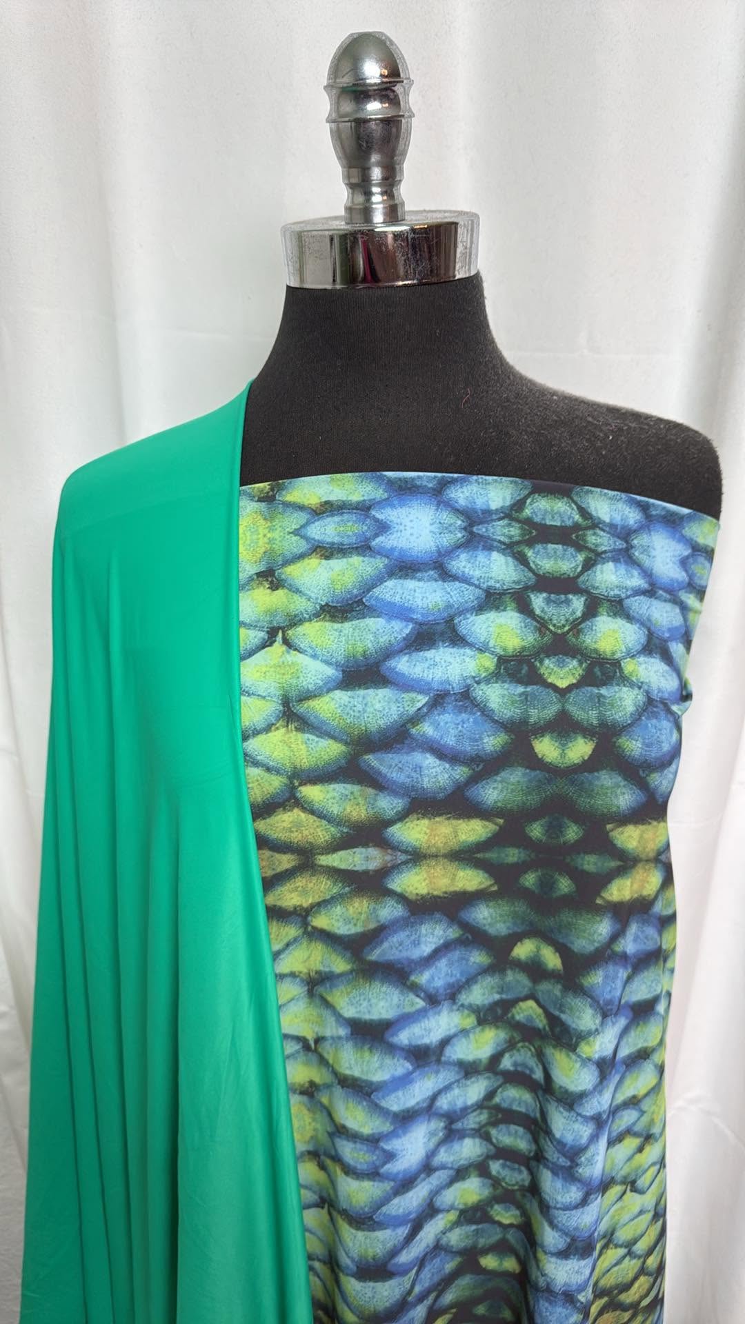 GREEN/SCALES BUNDLE : 2YD Scales N/S Swim & 1+YD Green N/S Swim : A30380