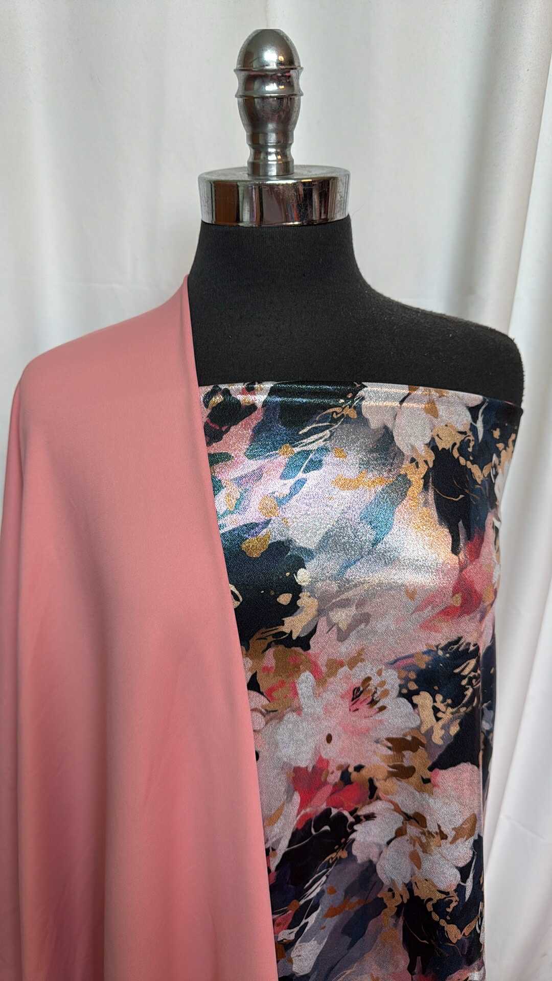 BLUSH/FOIL FLORAL BUNDLE : 2YD Blush Yoga PF & 2YD Foil Floral PF : A27834