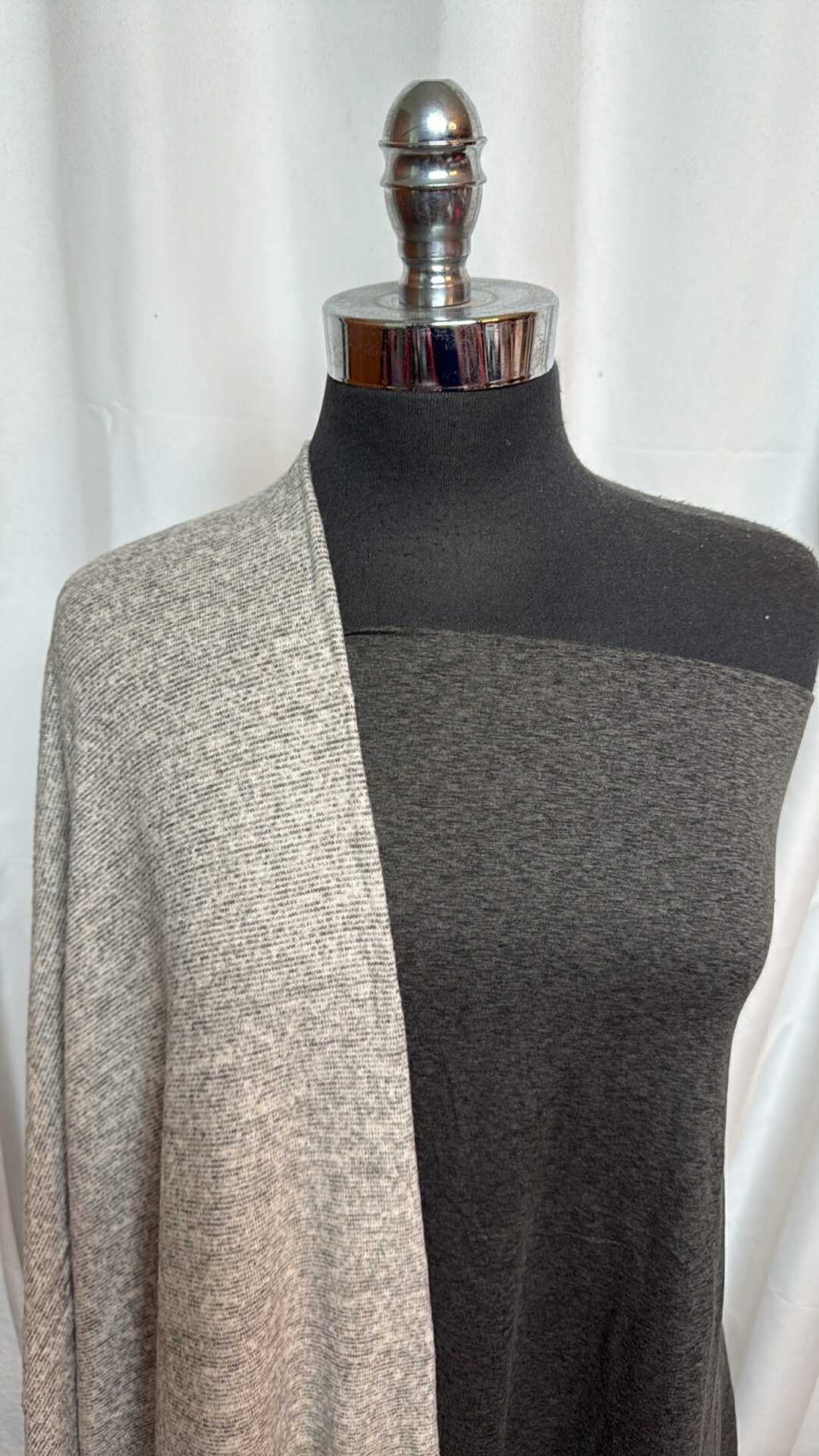 2-TONE CHARCOAL BUNDLE : 2YD 2-Tone Charcoal DBP & 2YD Brushed Hacci SK : A28528