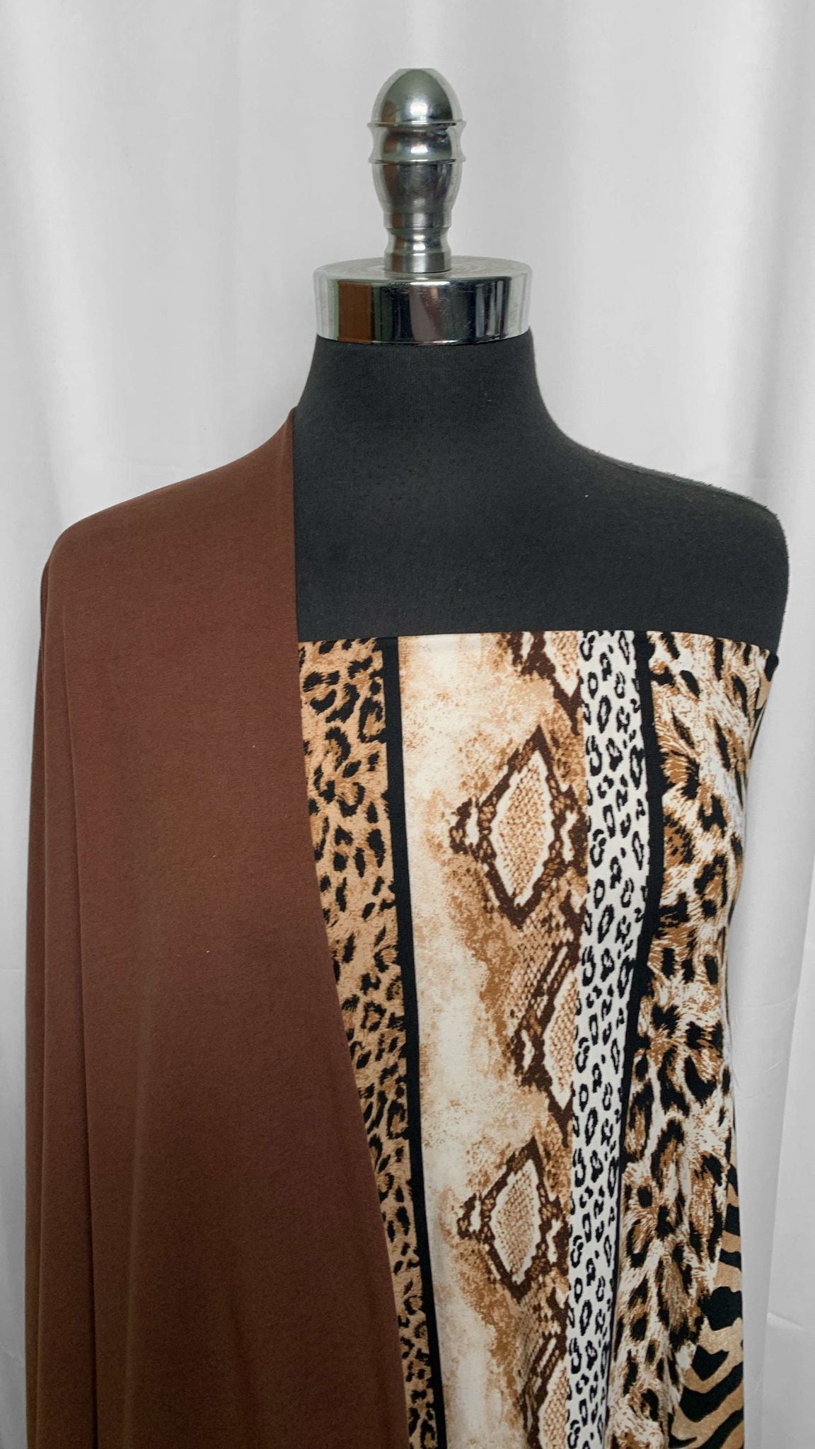 MOCHA/ANIMAL STRIPE BUNDLE : 2YD Animal Stripe DBP & 2YD Deep Mocha Peached PF : A25742