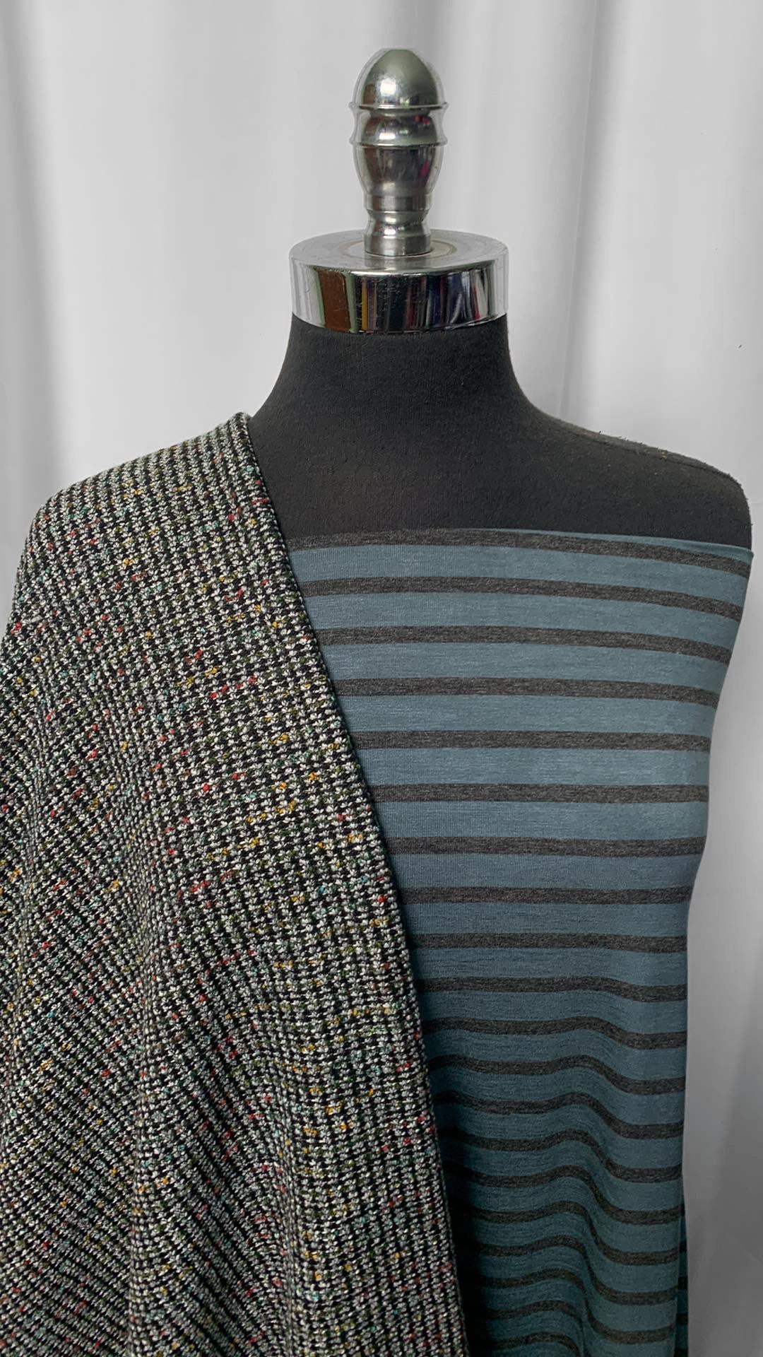 CHUNKY SWEATER/STRIPE BUNDLE : 2YD Stripe Bamboo & 2YD Chunky Flat-Back SK : A2269