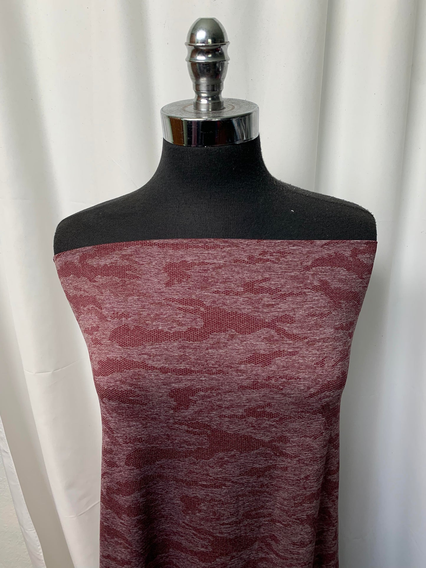 2-Tone Maroon - Jacquard Featherweight Performance - By the 1/2 Yard