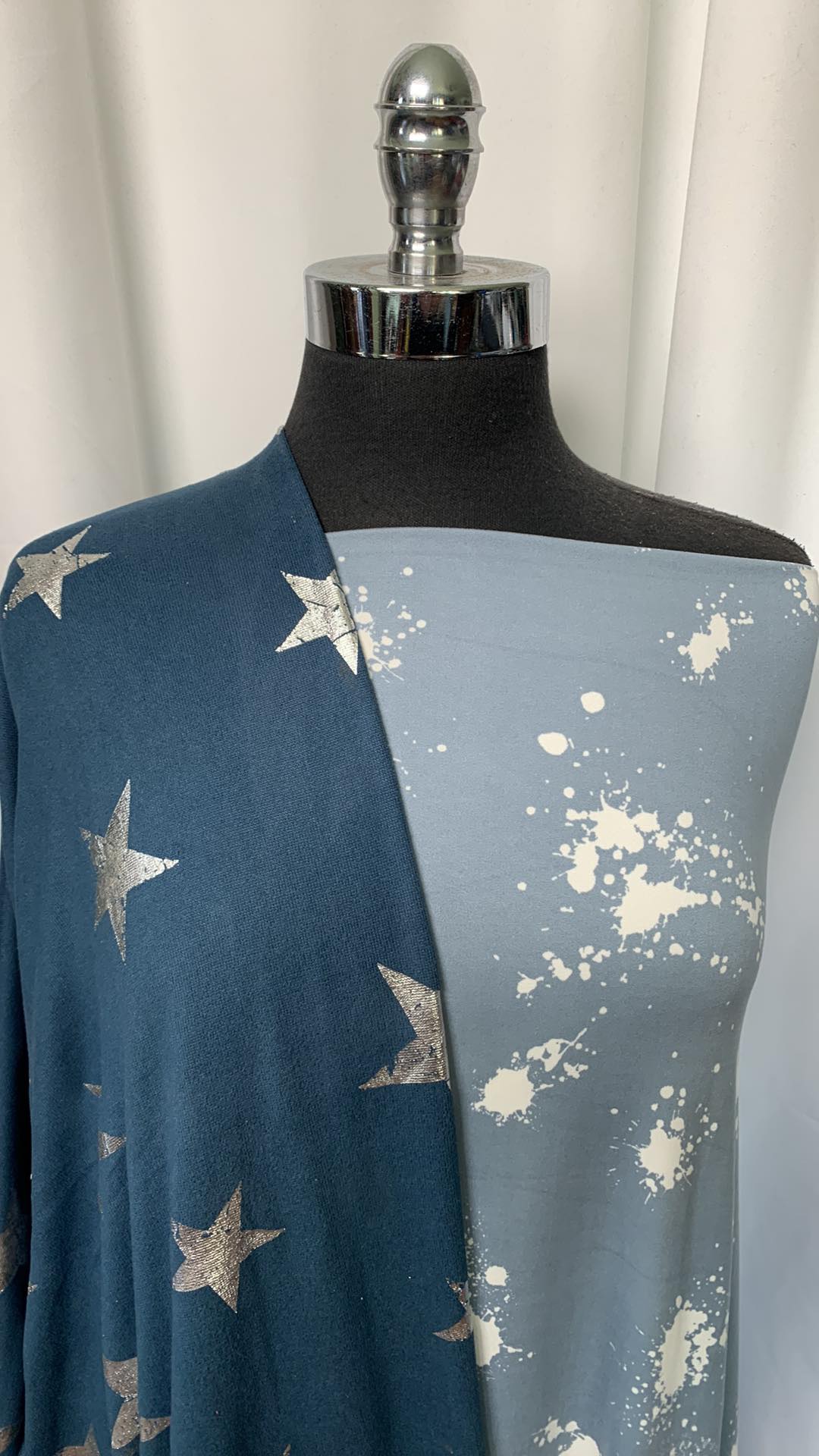 BLUE STAR/SPLATTER BUNDLE : 2YD Splatter DBP & 2YD Foil Star Oakley SK : A2008