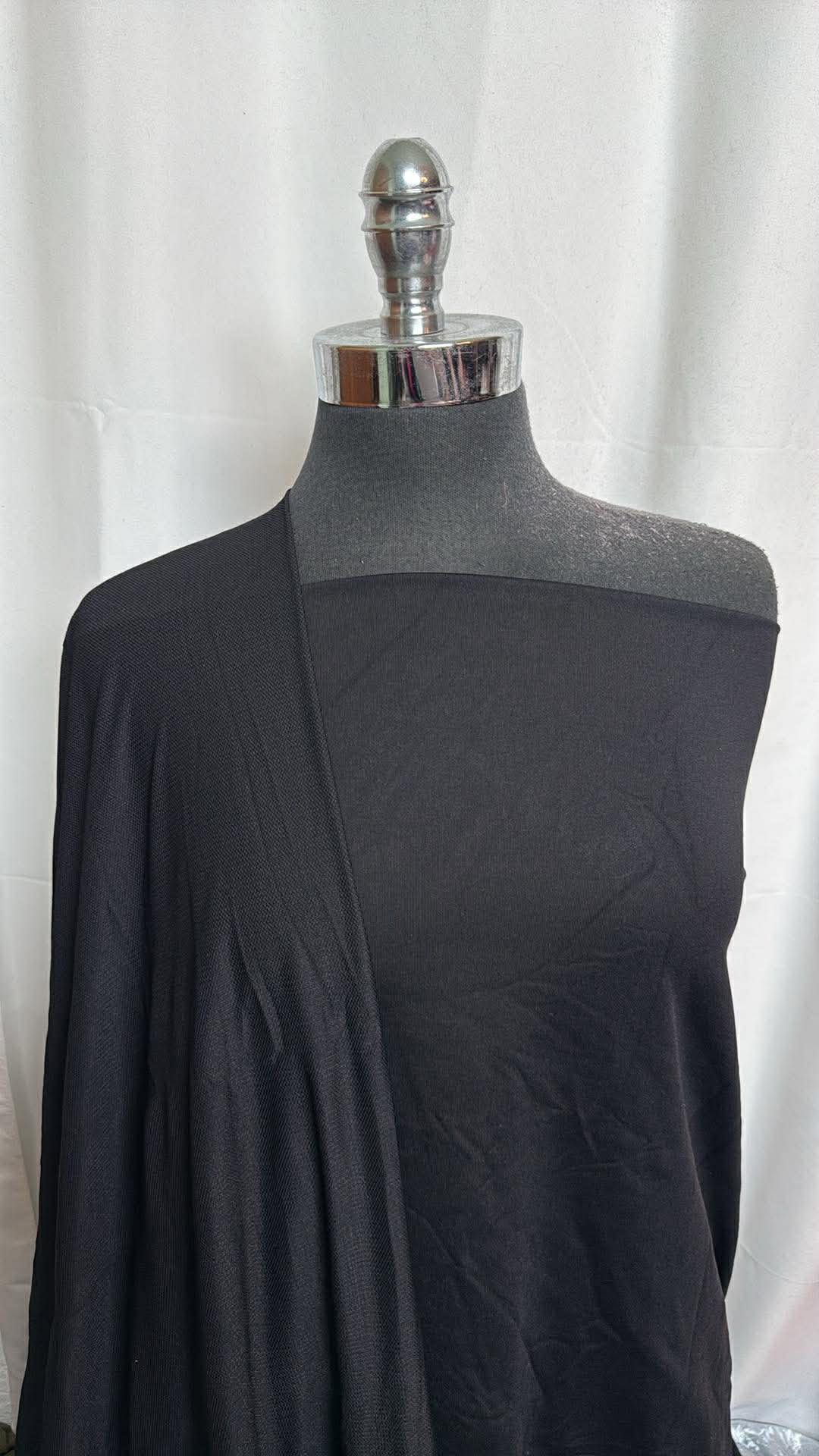 DOUBLE BLACK BUNDLE : 2YD Heavy Black Yoga PF & 2YD Black PF Mesh : A29968